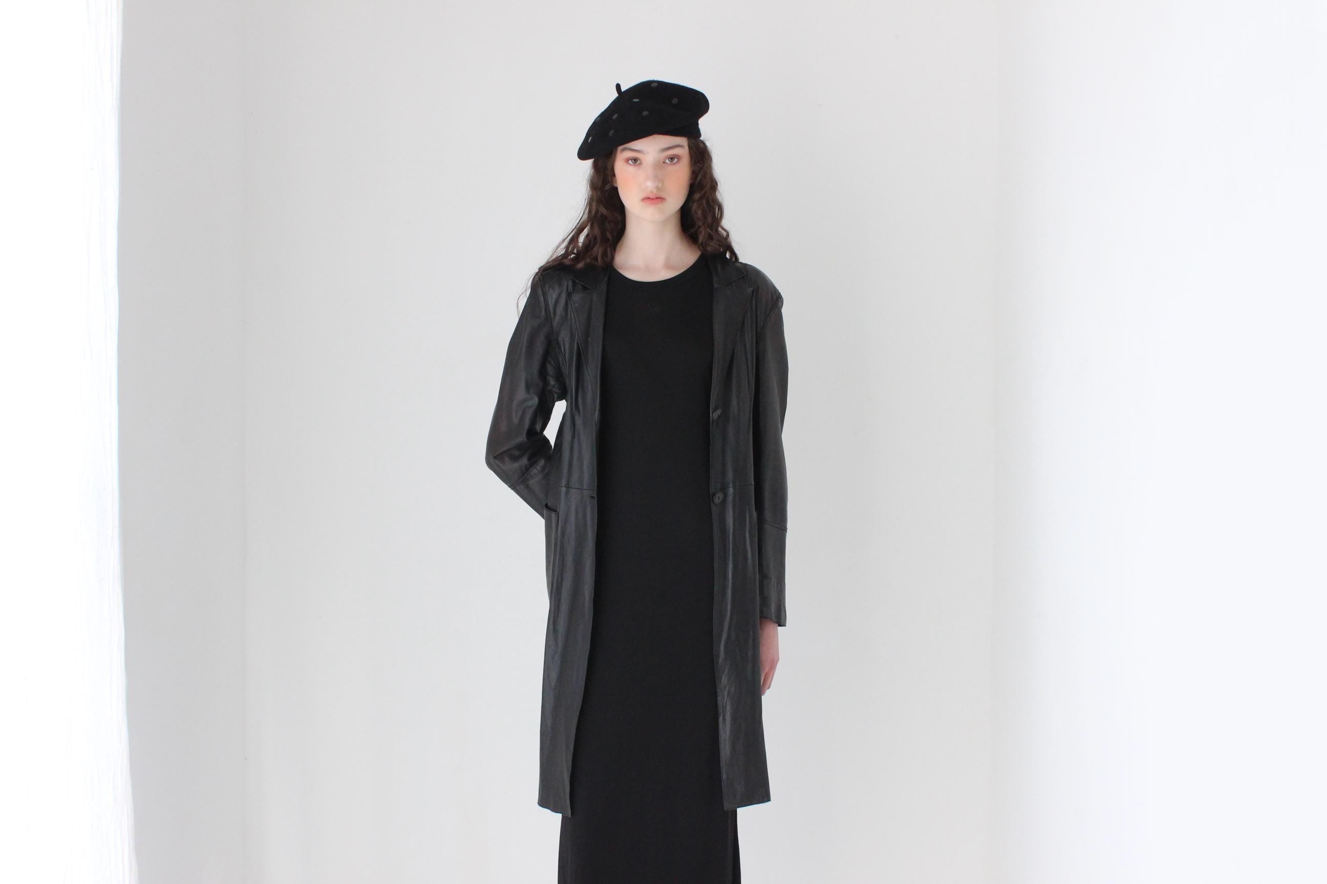 FRENCH COLLECTION 90s Softest Lambskin Leather Coat by Sylvie Schimmel