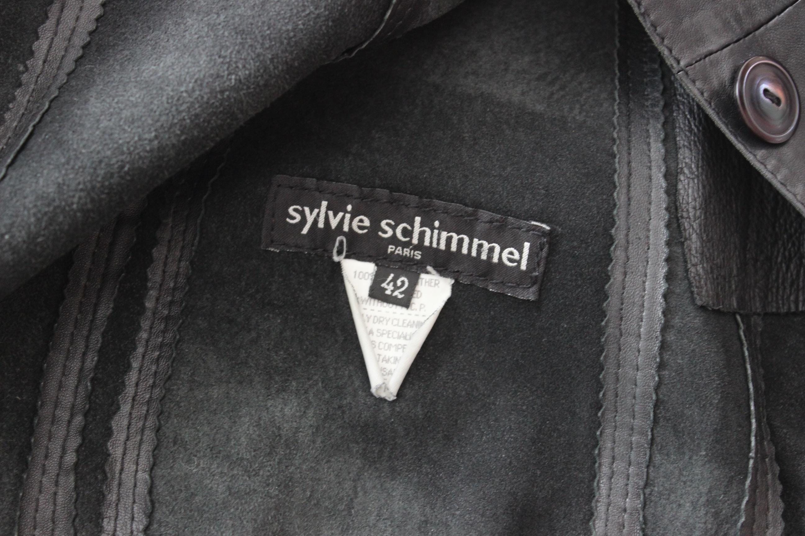 FRENCH COLLECTION 90s Softest Lambskin Leather Coat by Sylvie Schimmel