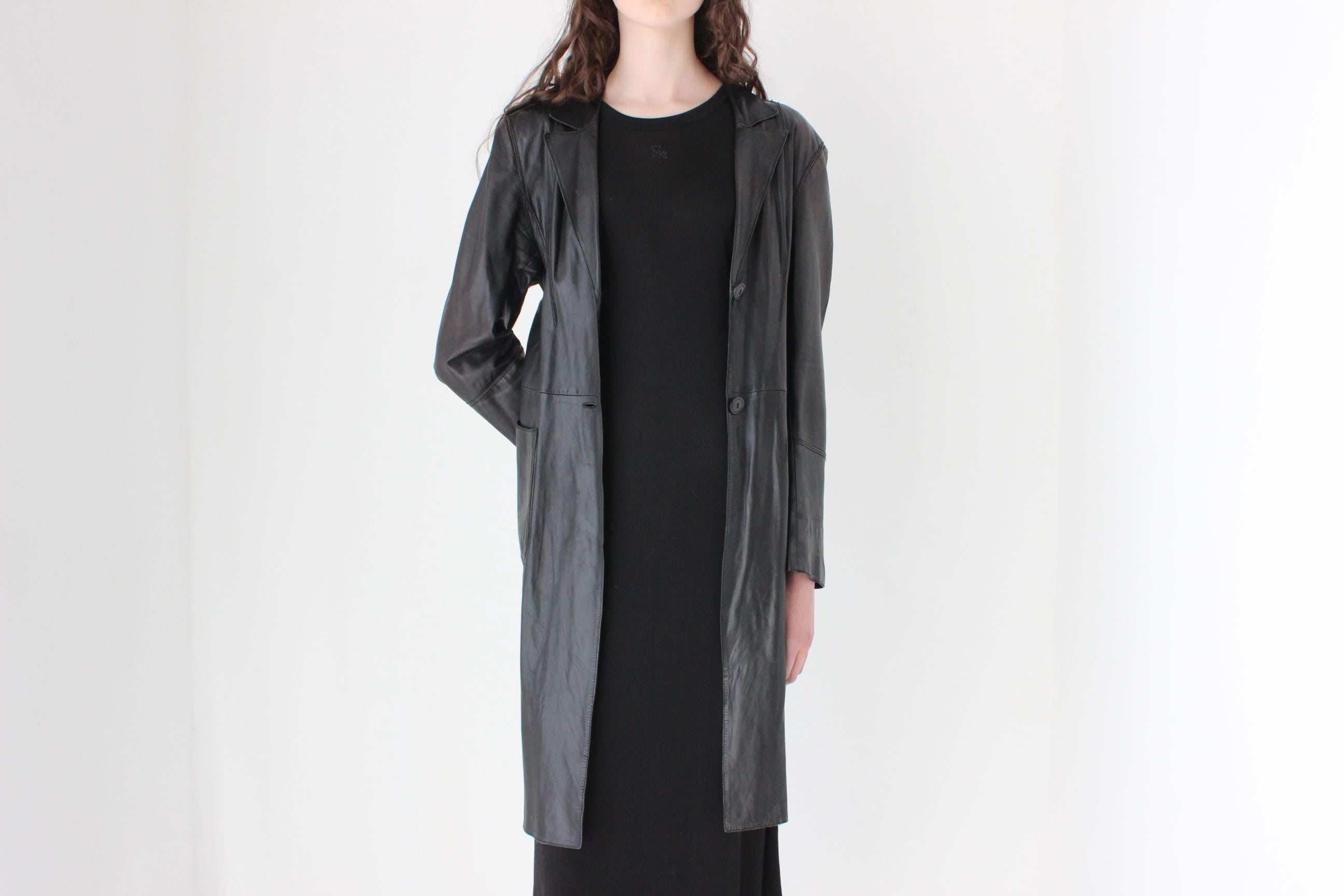 FRENCH COLLECTION 90s Softest Lambskin Leather Coat by Sylvie Schimmel