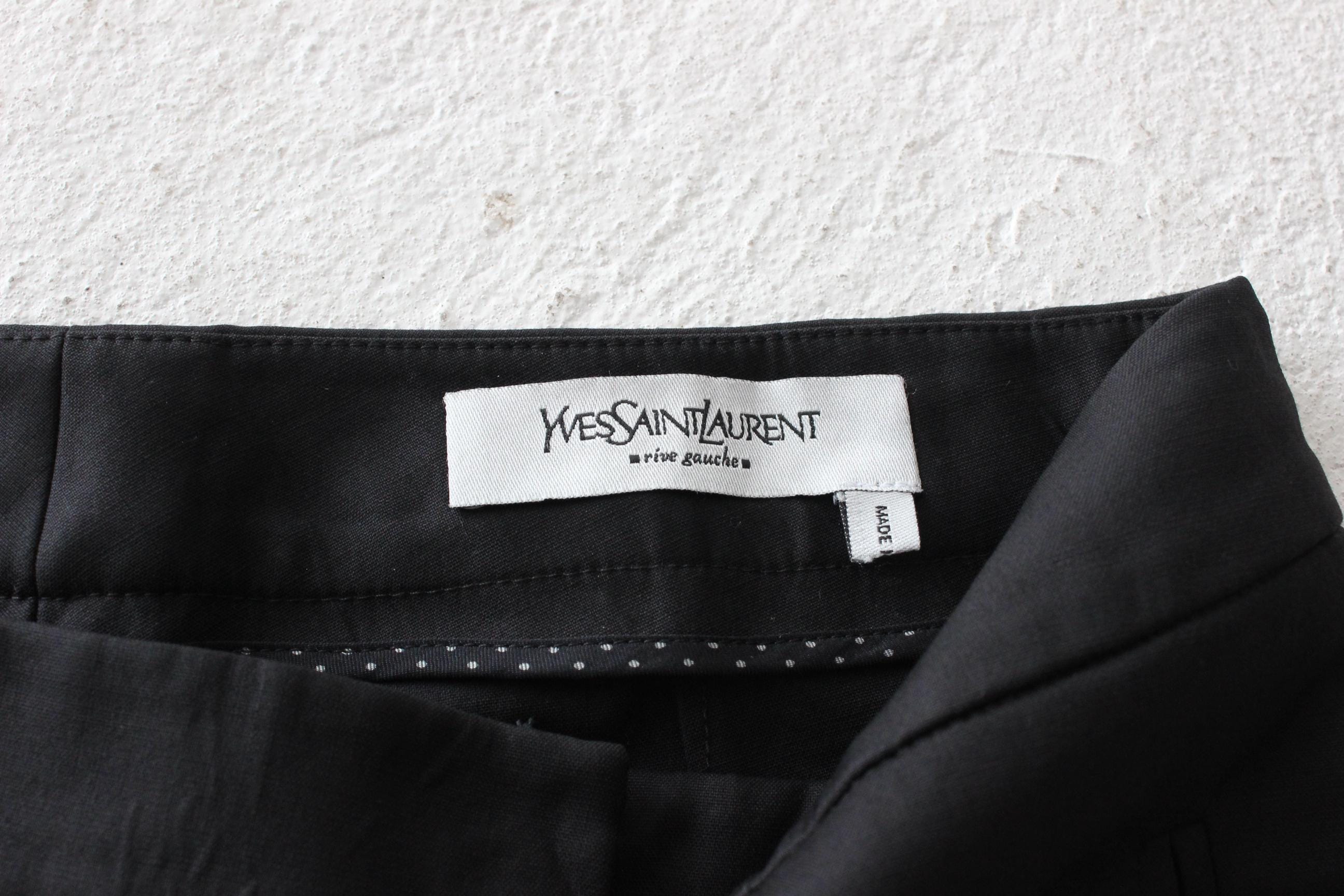 FRENCH COLLECTION 2000s YSL Rive Gauche Wool Trousers