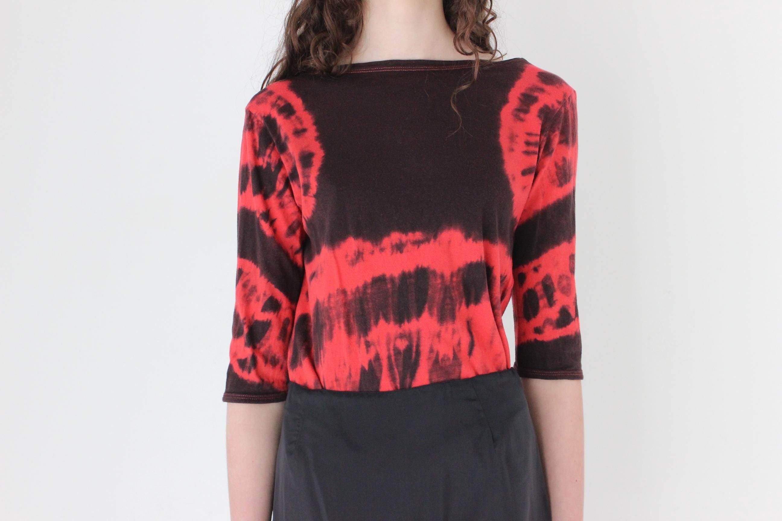 FRENCH COLLECTION 90s Reversible Tie Dye Top