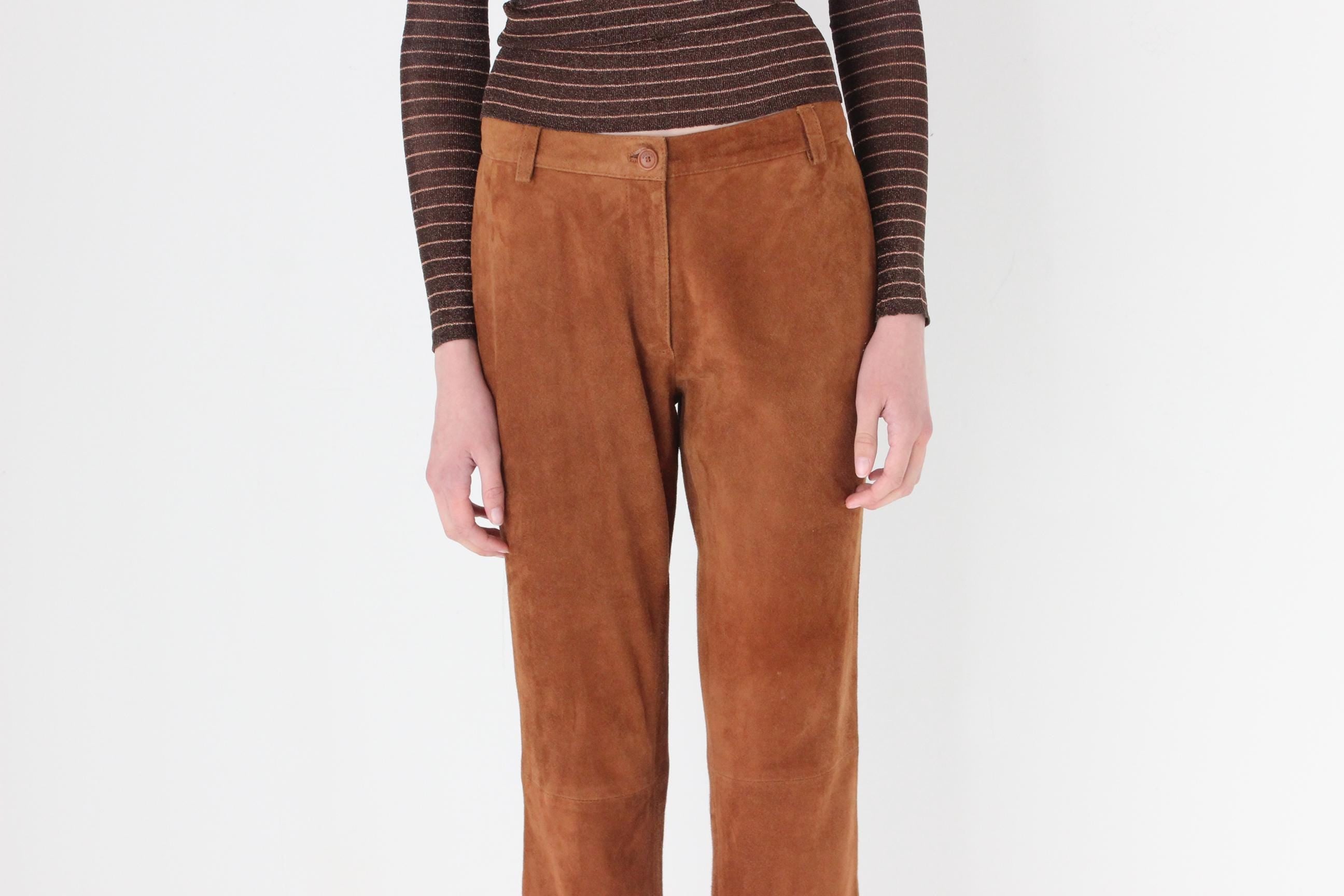 FRENCH COLLECTION 90s Moschino Genuine Suede Beatnik Trousers