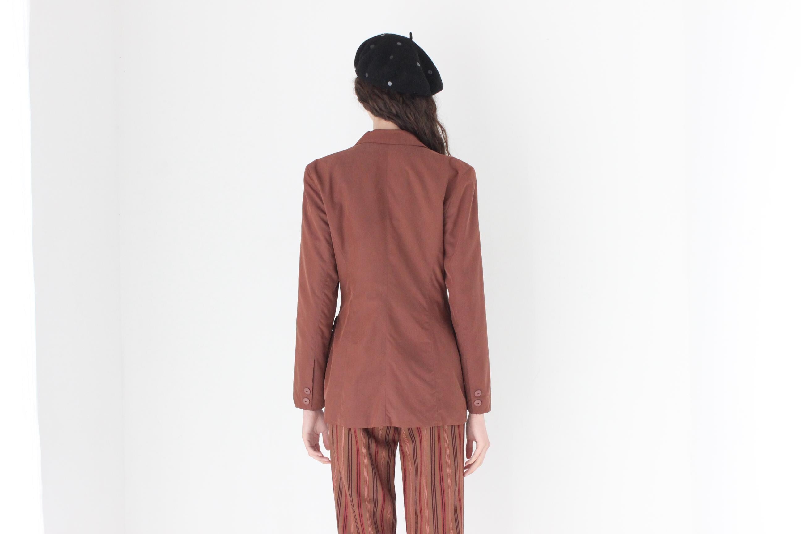 FRENCH COLLECTION 80s Mimsy Paris Chestnut Brown Suit Blazer