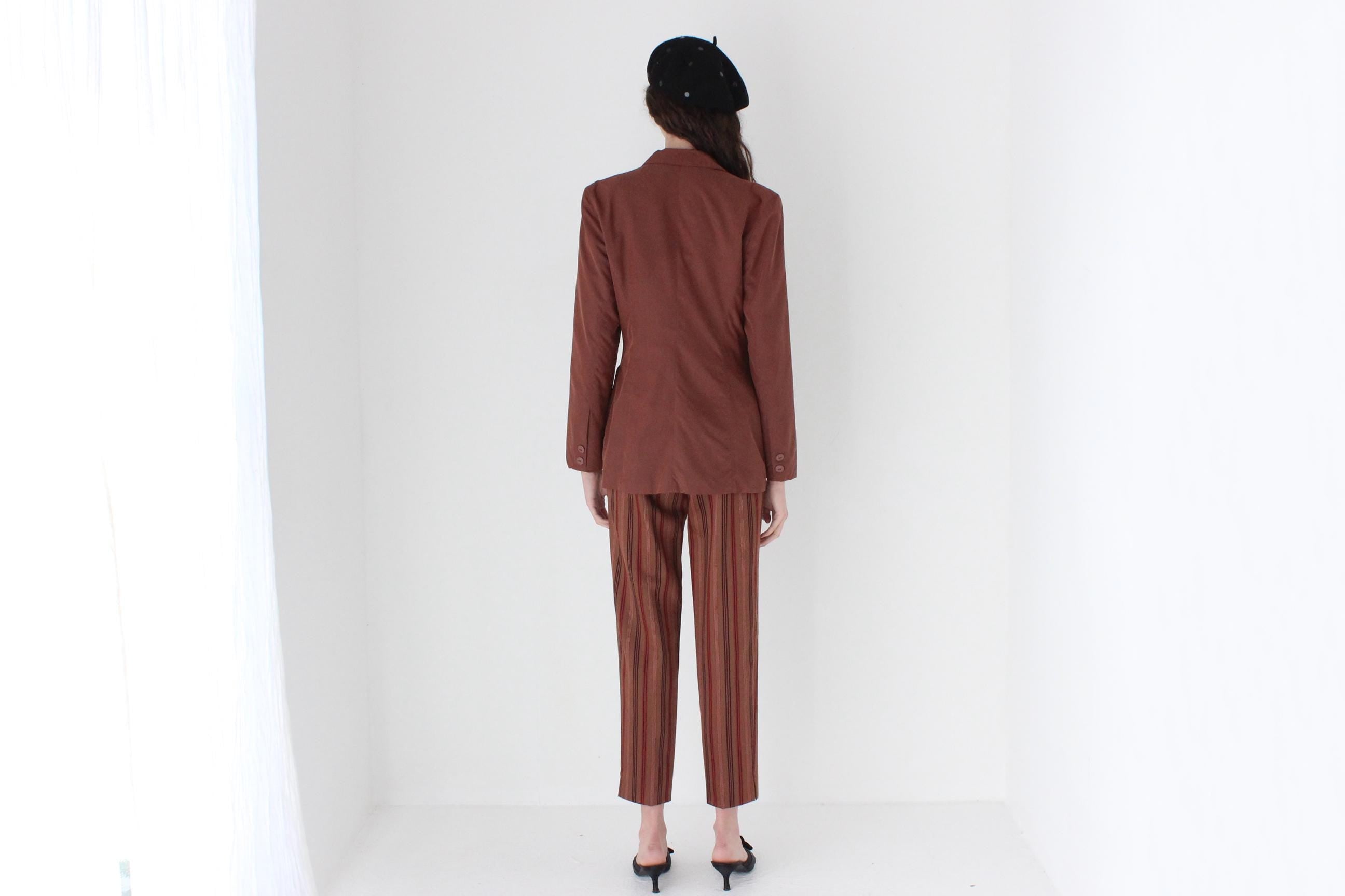 FRENCH COLLECTION 80s Mimsy Paris Chestnut Brown Suit Blazer