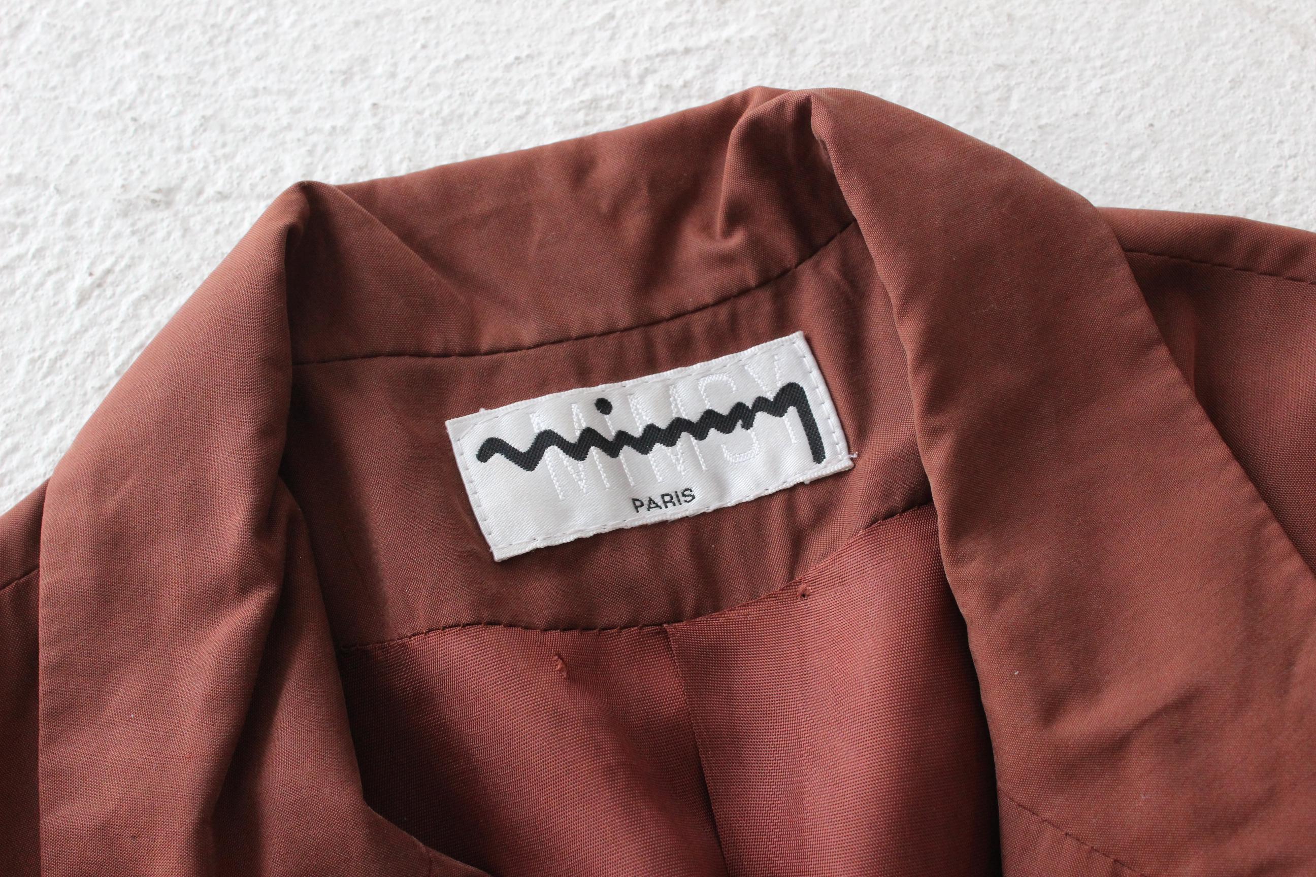 FRENCH COLLECTION 80s Mimsy Paris Chestnut Brown Suit Blazer