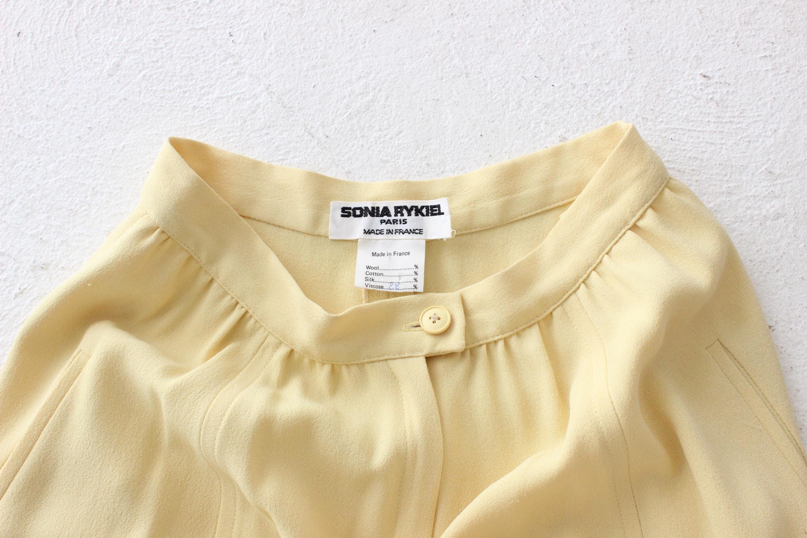 FRENCH COLLECTION 80s Sonia Rykiel Wide Sunshine Crepe Slacks