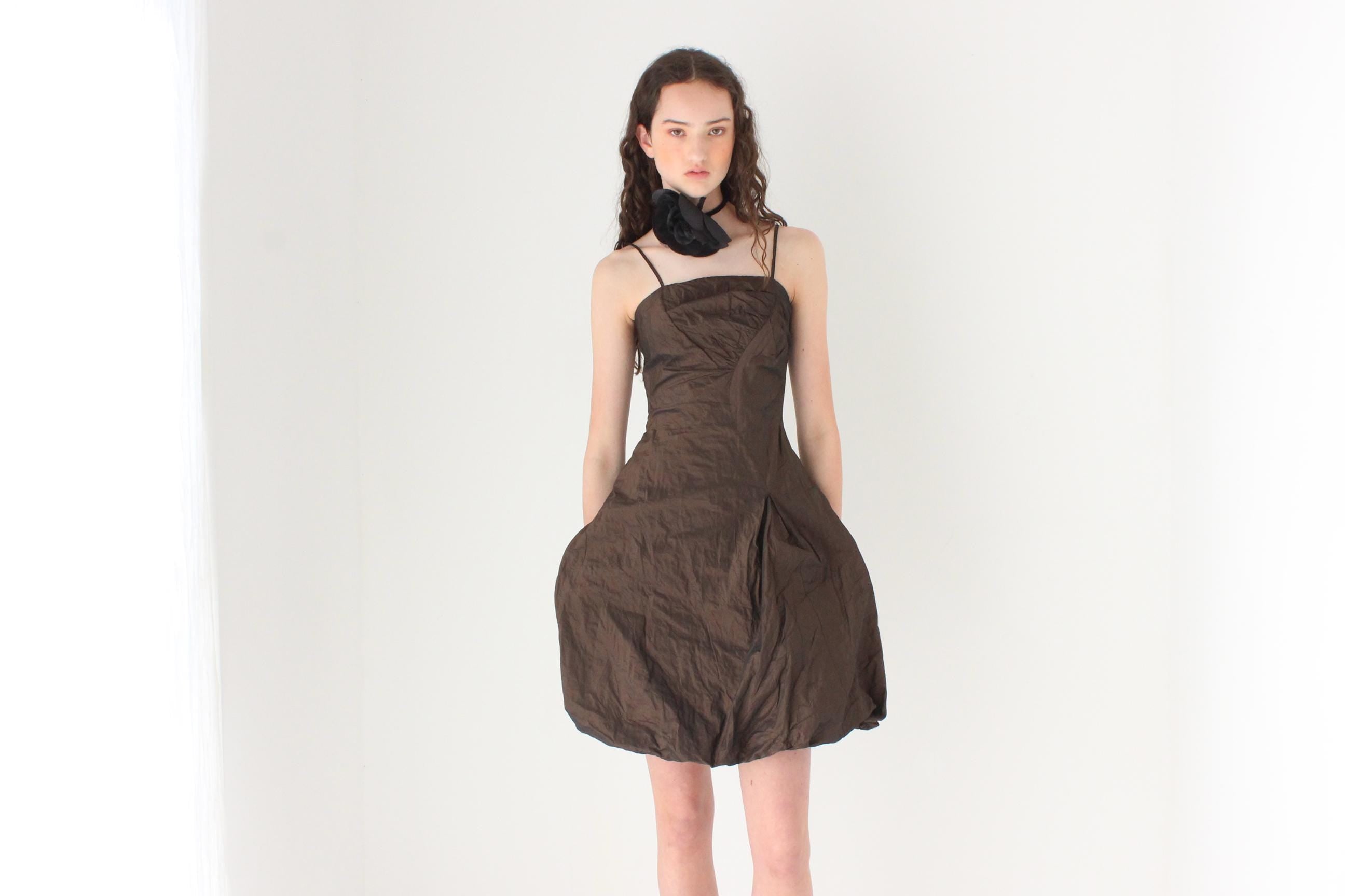 FRENCH COLLECTION Y2K Chocolate Metallic Bubble Mini