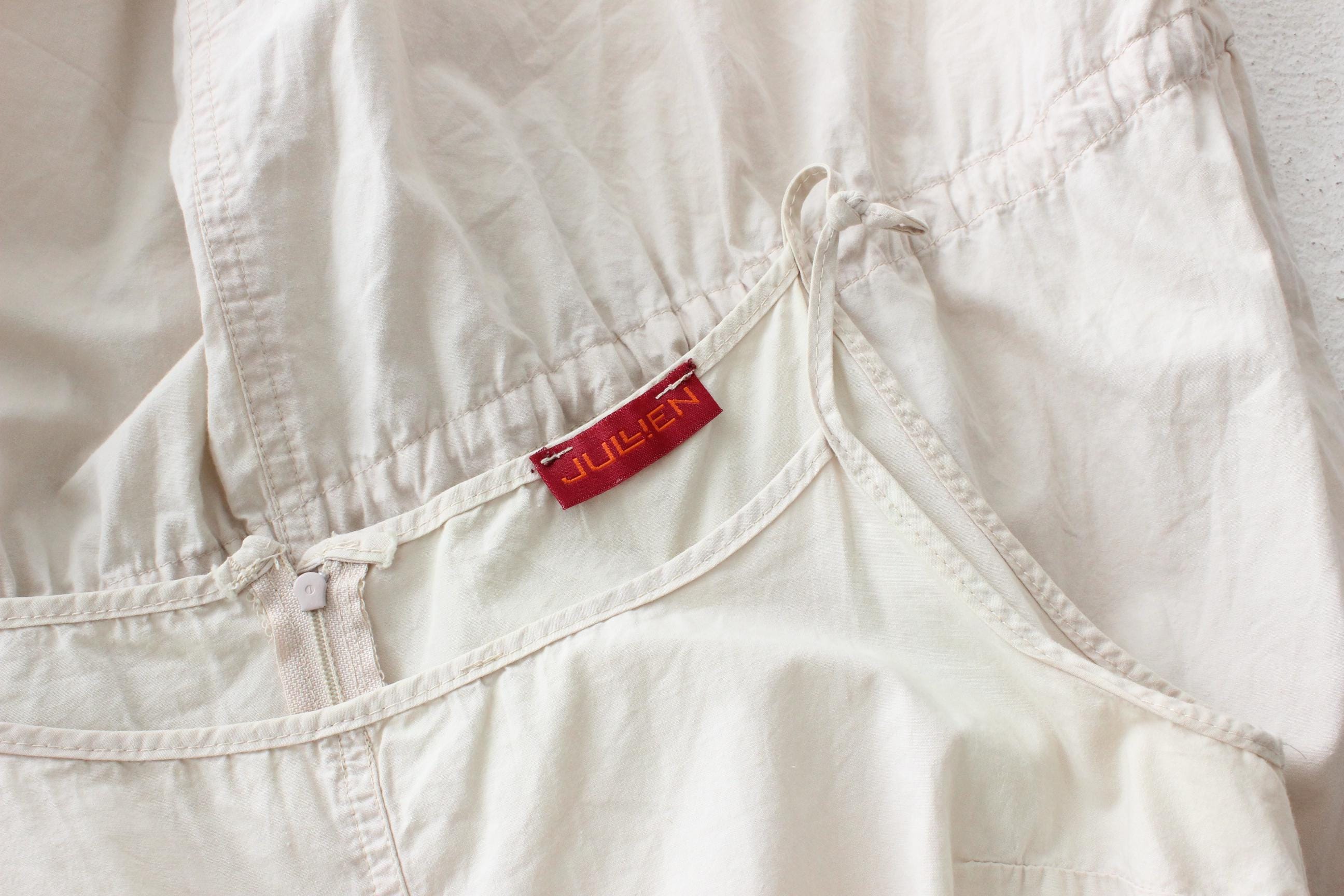 FRENCH COLLECTION Y2K Utilitarian Cotton Cargo Pocket & Drawstring Dress