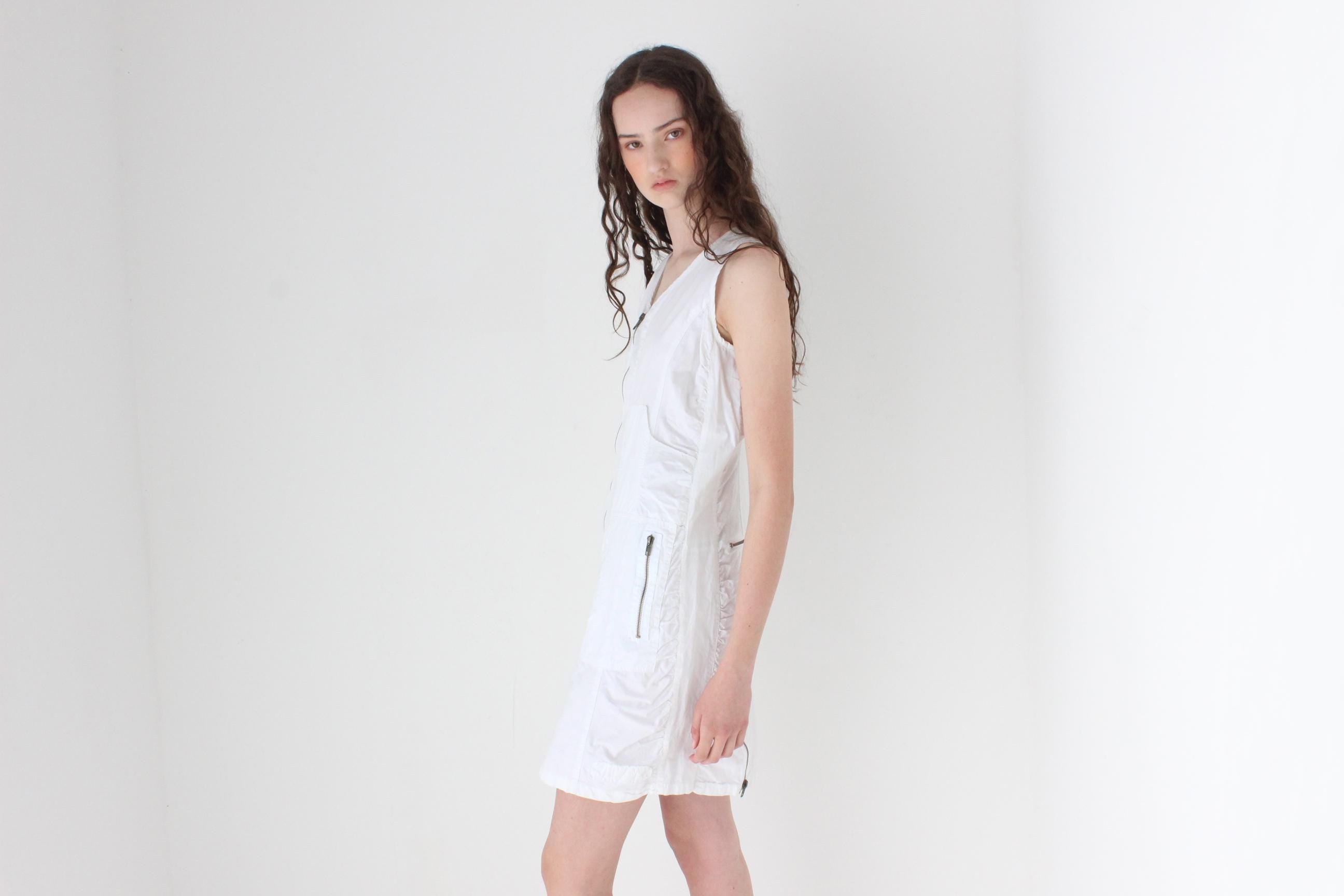 FRENCH COLLECTION Y2K Cotton Cargo Dress