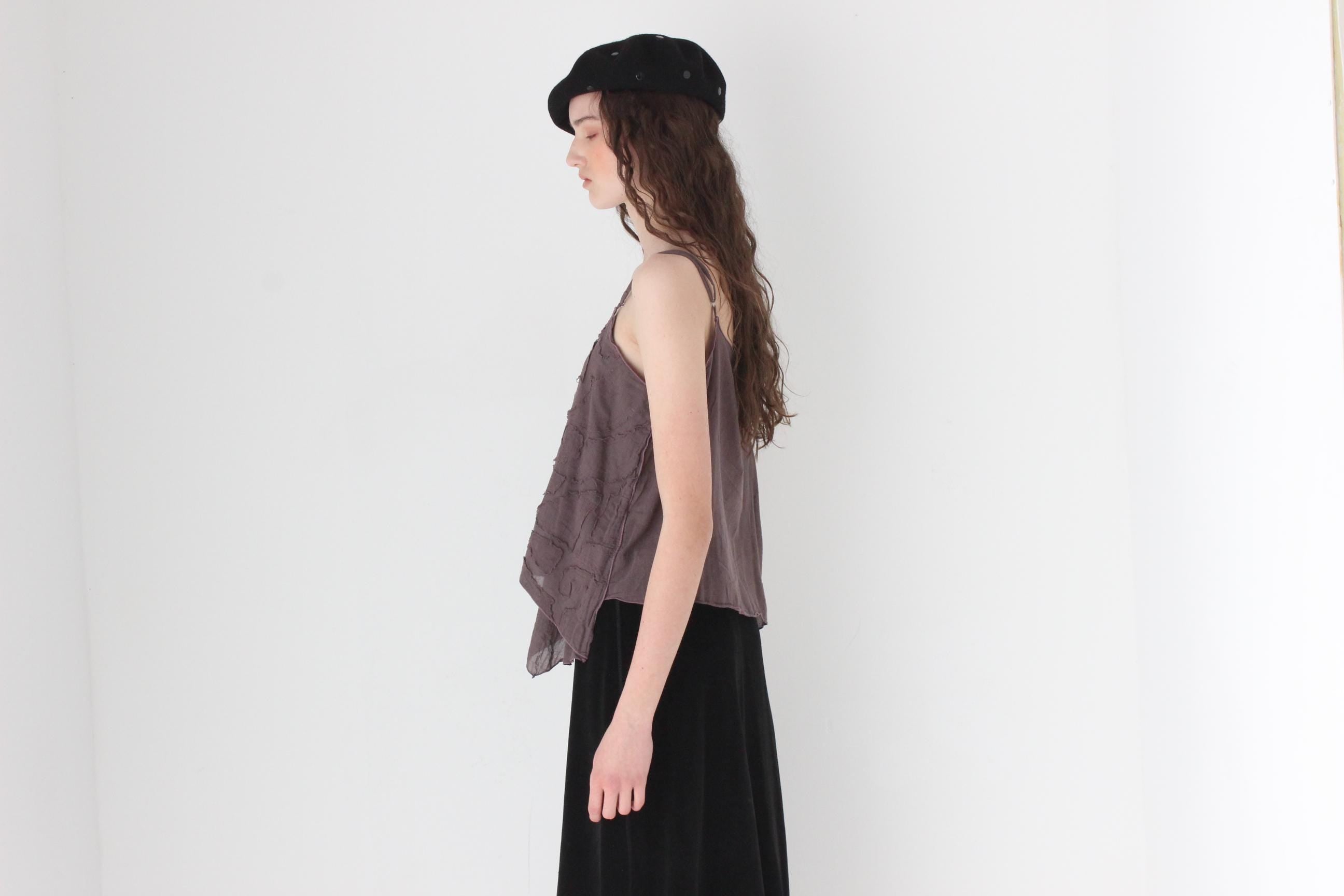 FRENCH COLLECTION 90s Layered & Textural Gauze Tank