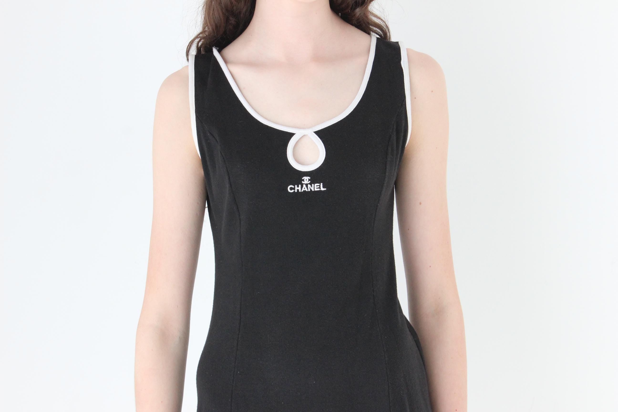 FRENCH COLLECTION 90s Bootleg 'Chanel' Tennis Dress
