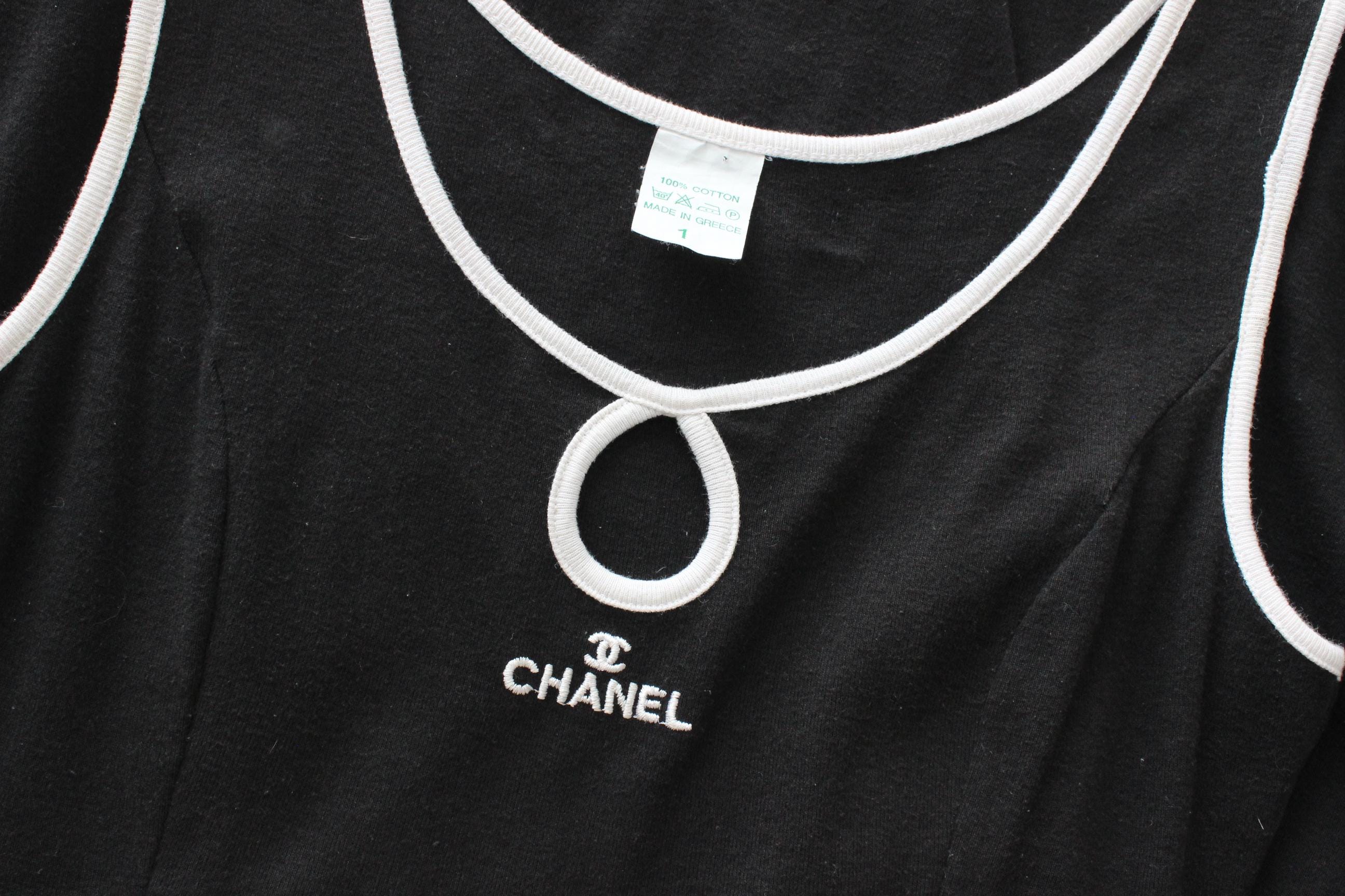FRENCH COLLECTION 90s Bootleg 'Chanel' Tennis Dress