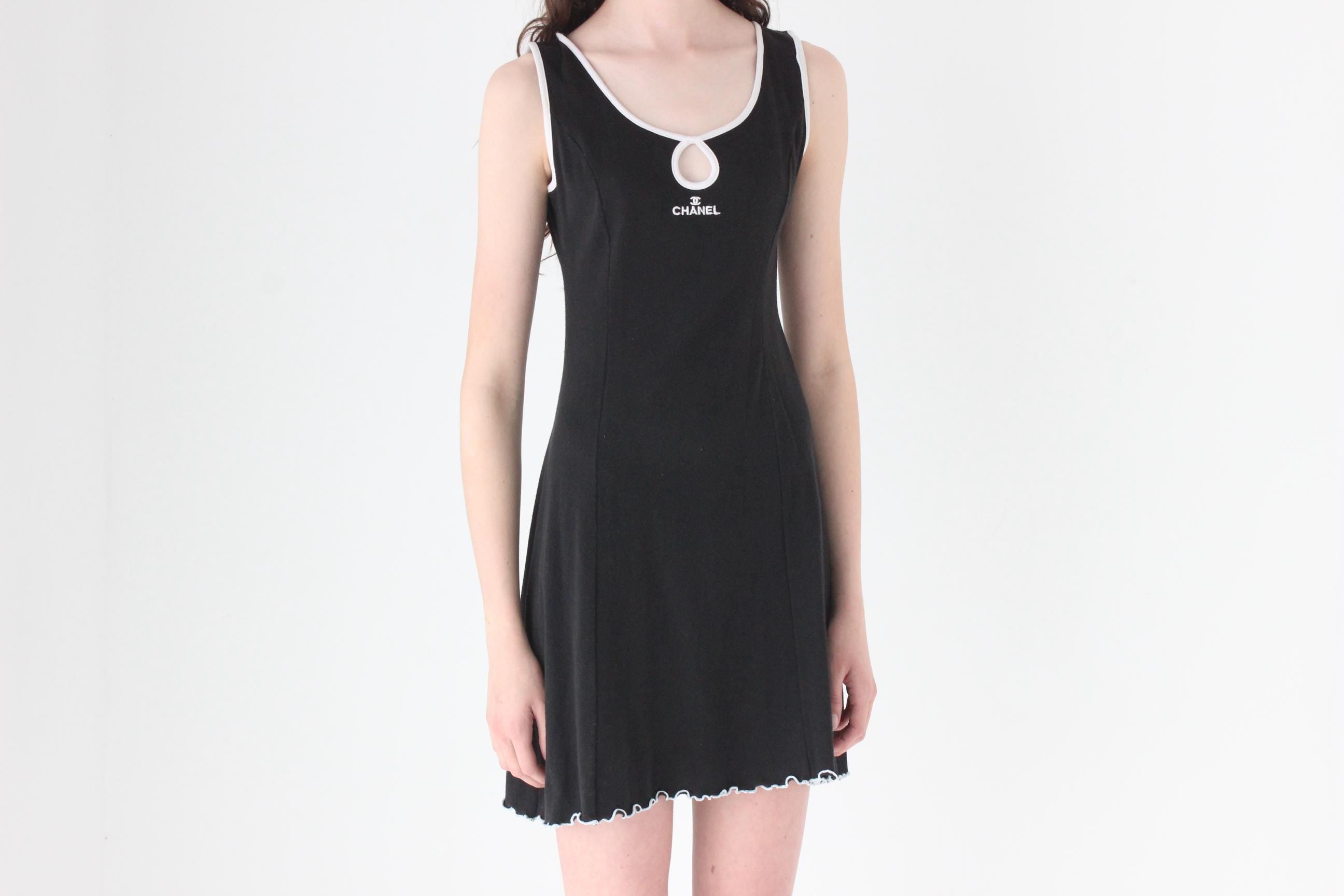FRENCH COLLECTION 90s Bootleg 'Chanel' Tennis Dress