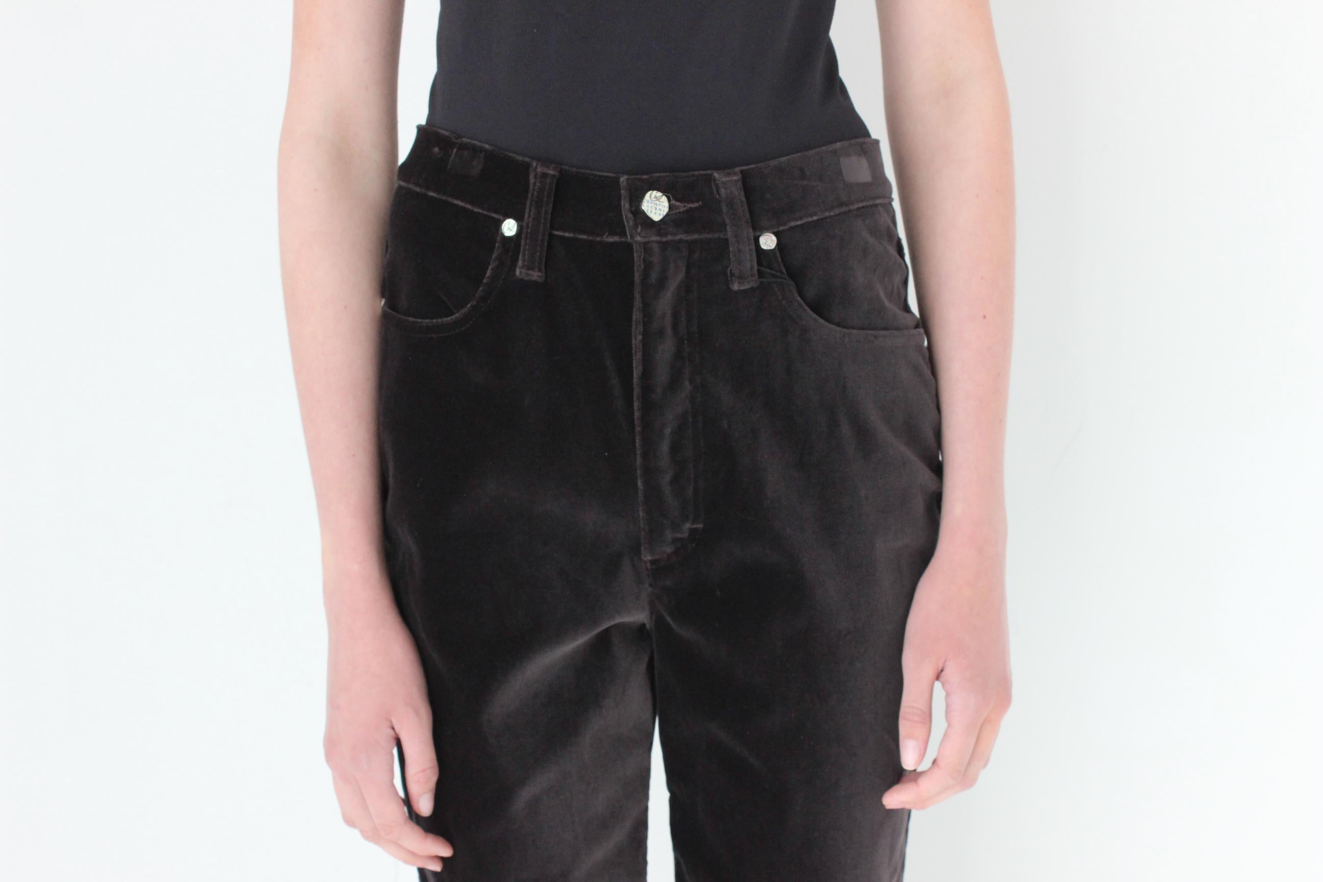 FRENCH COLLECTION 90s Christian Lacroix Velvet Jeans