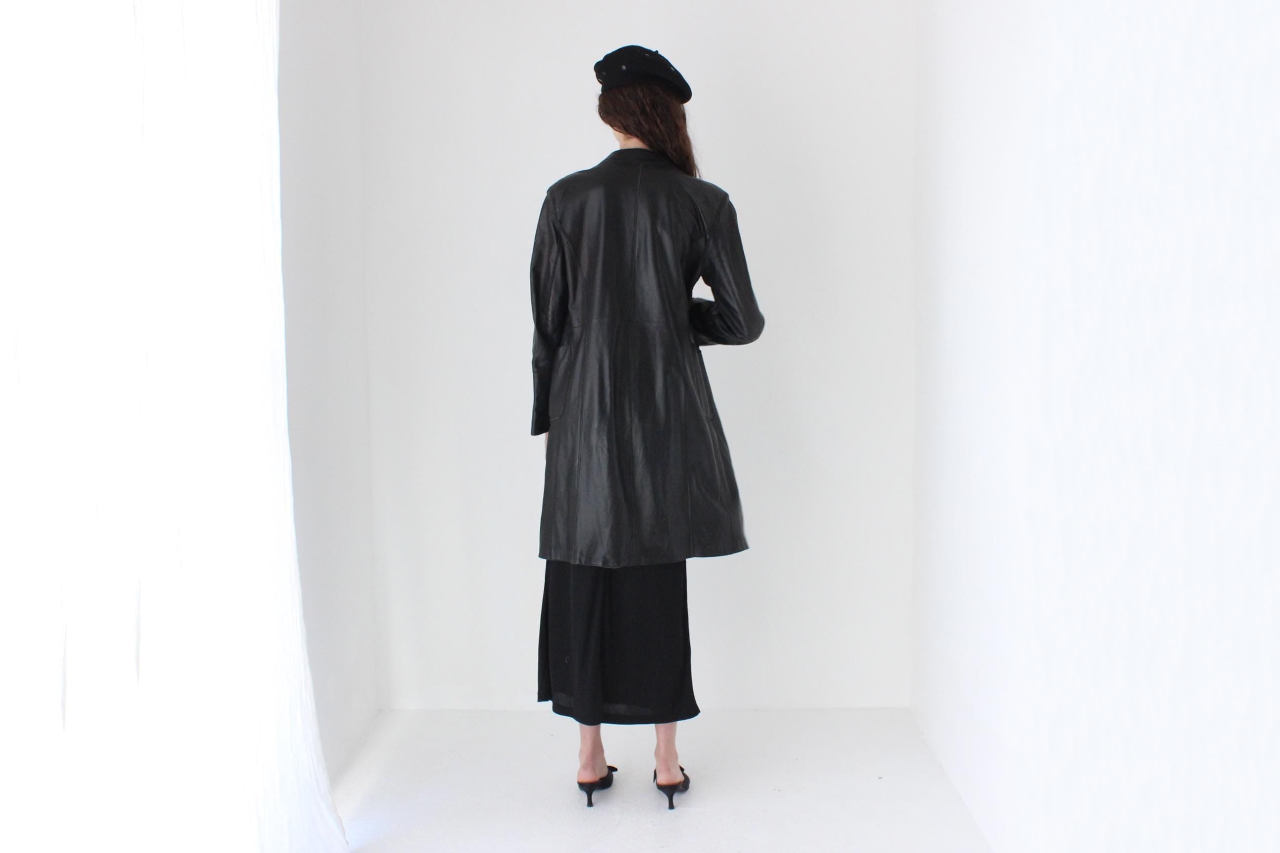 FRENCH COLLECTION 90s Softest Lambskin Leather Coat by Sylvie Schimmel