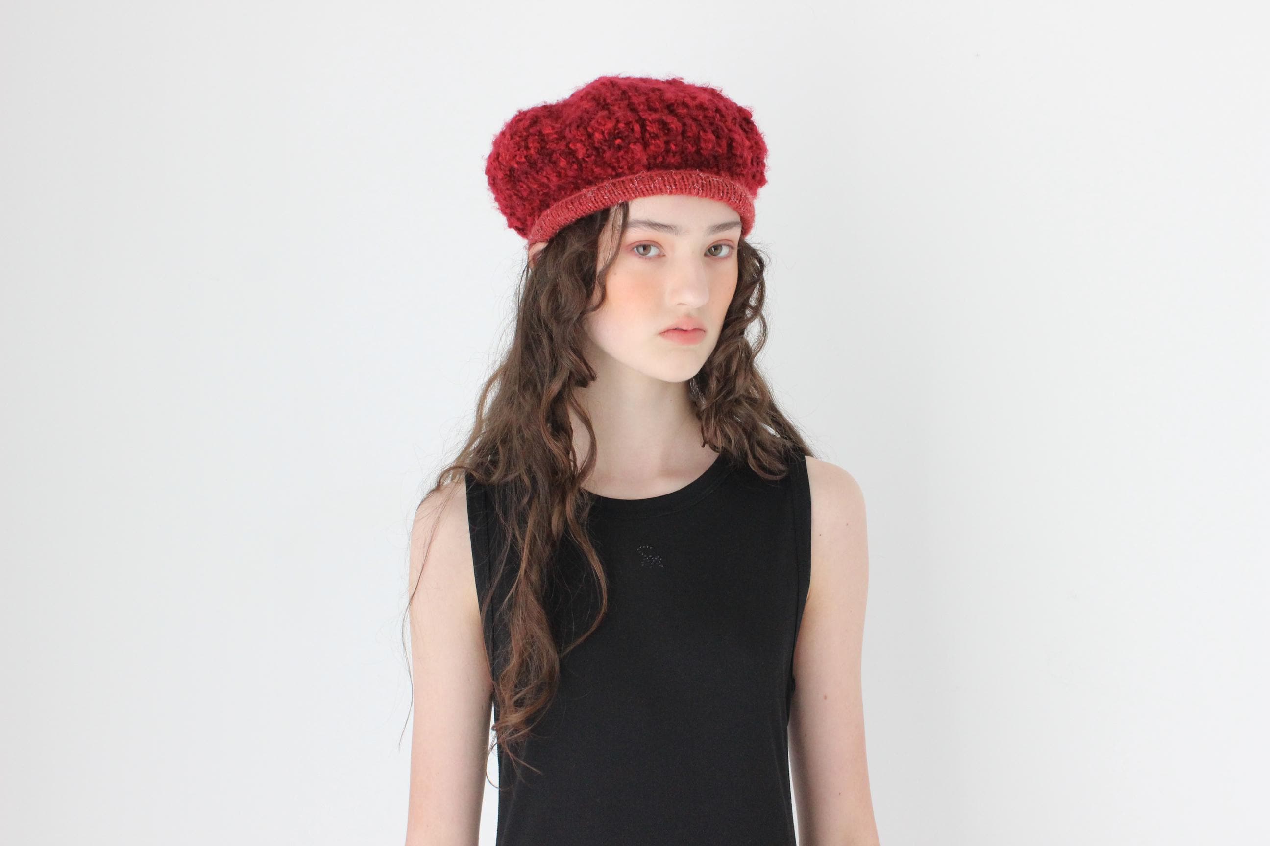 FRENCH COLLECTION 90s Hand Knit Slouchy Parisian Beret