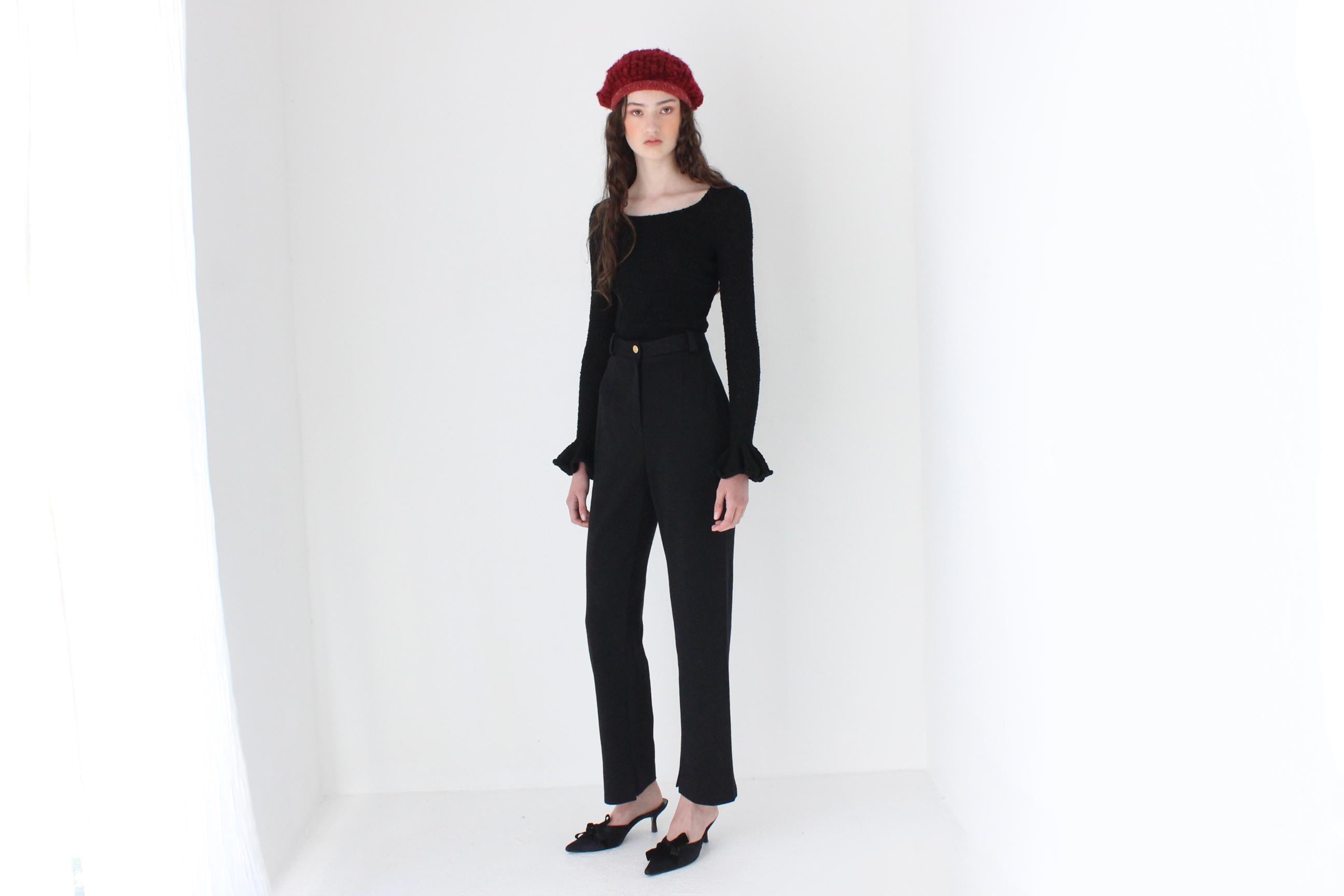 FRENCH COLLECTION 80s Sonia Rykiel Wool Trousers