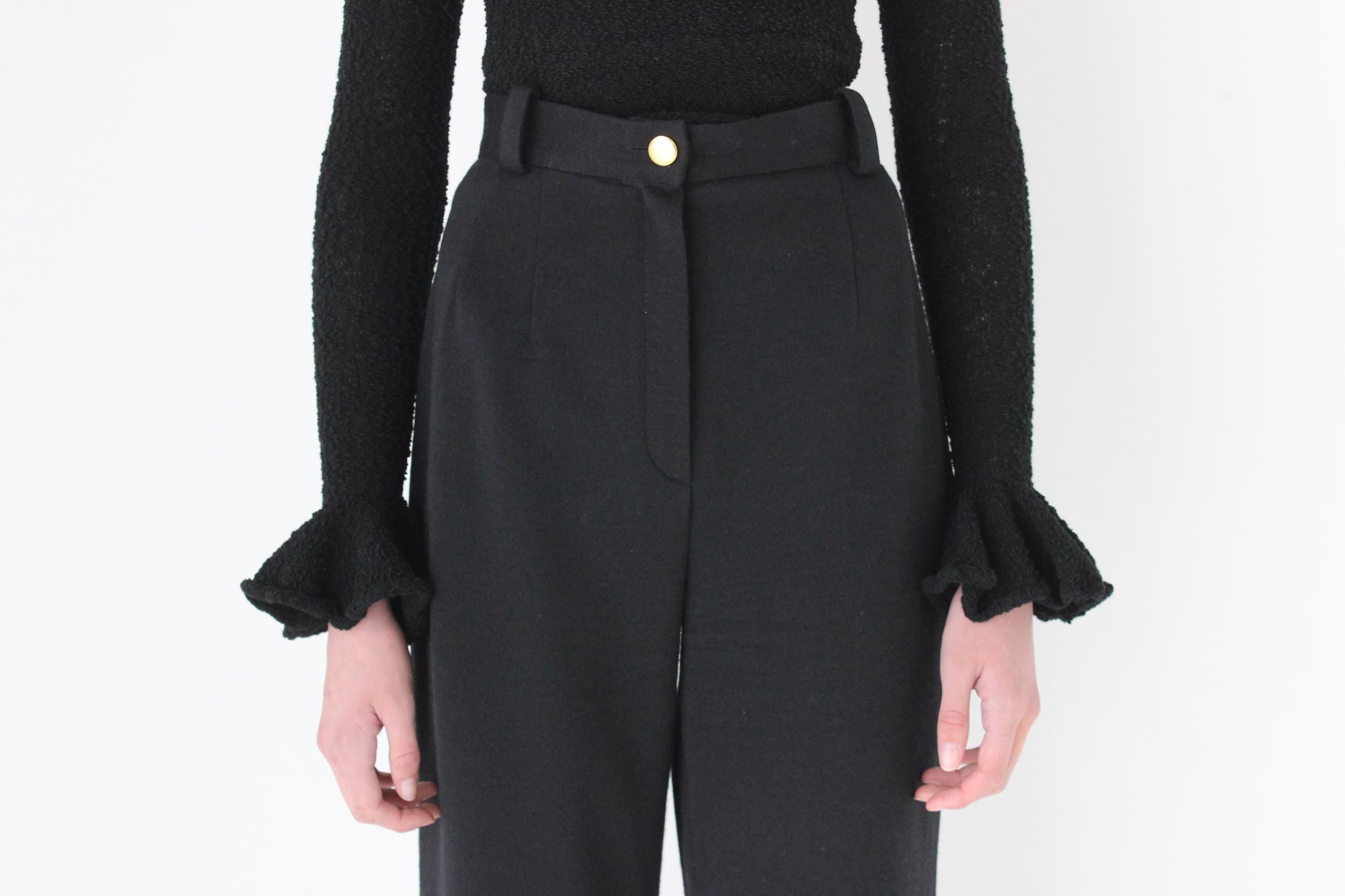 FRENCH COLLECTION 80s Sonia Rykiel Wool Trousers