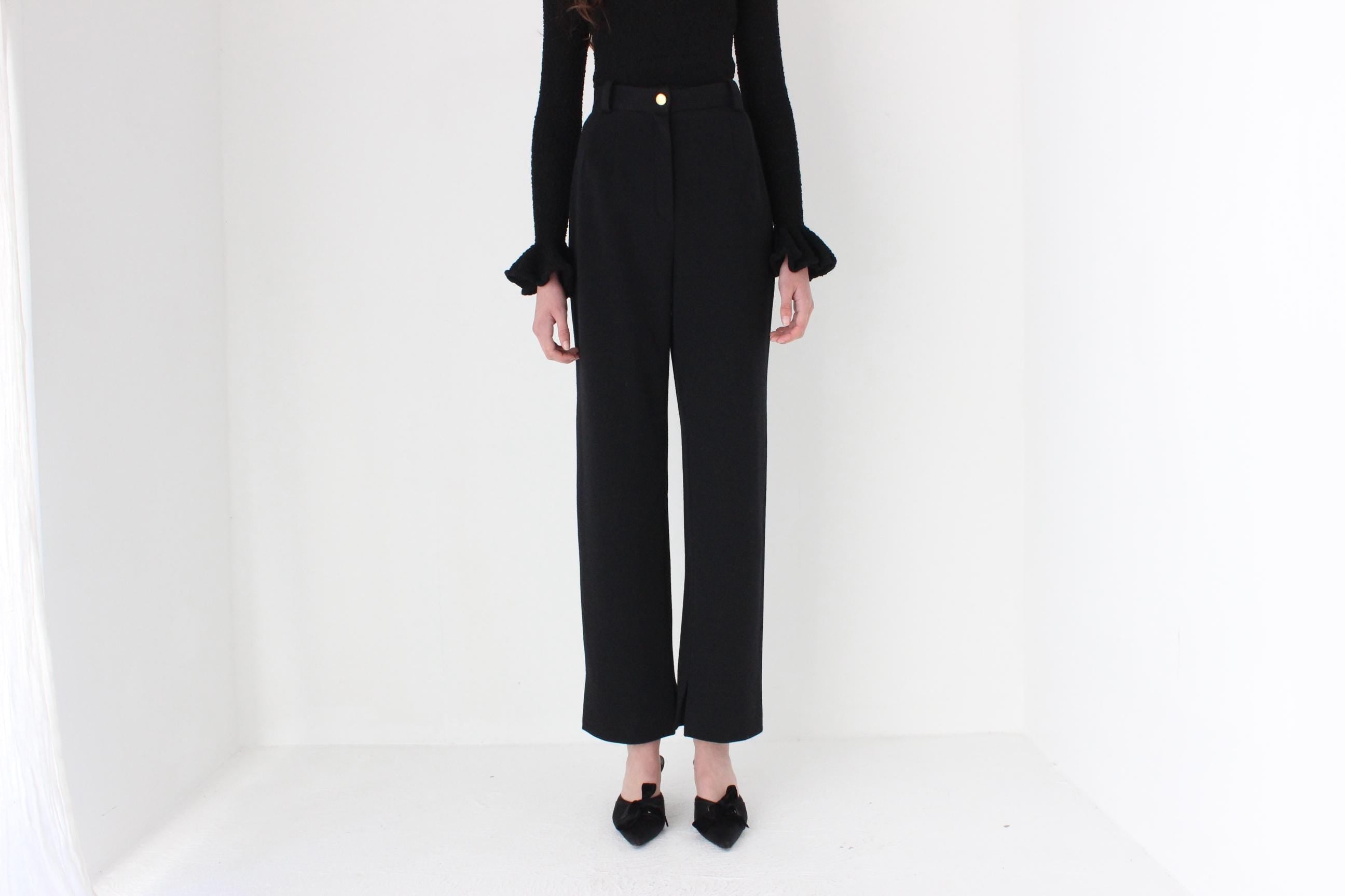 FRENCH COLLECTION 80s Sonia Rykiel Wool Trousers