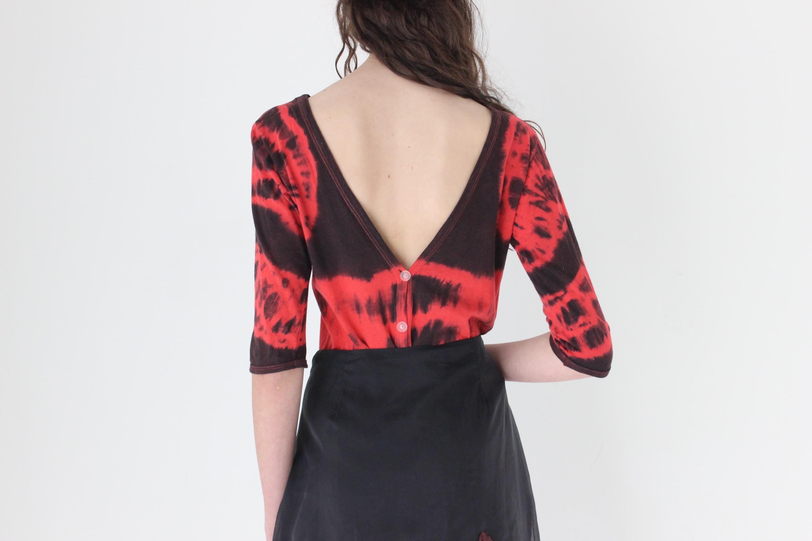 FRENCH COLLECTION 90s Reversible Tie Dye Top