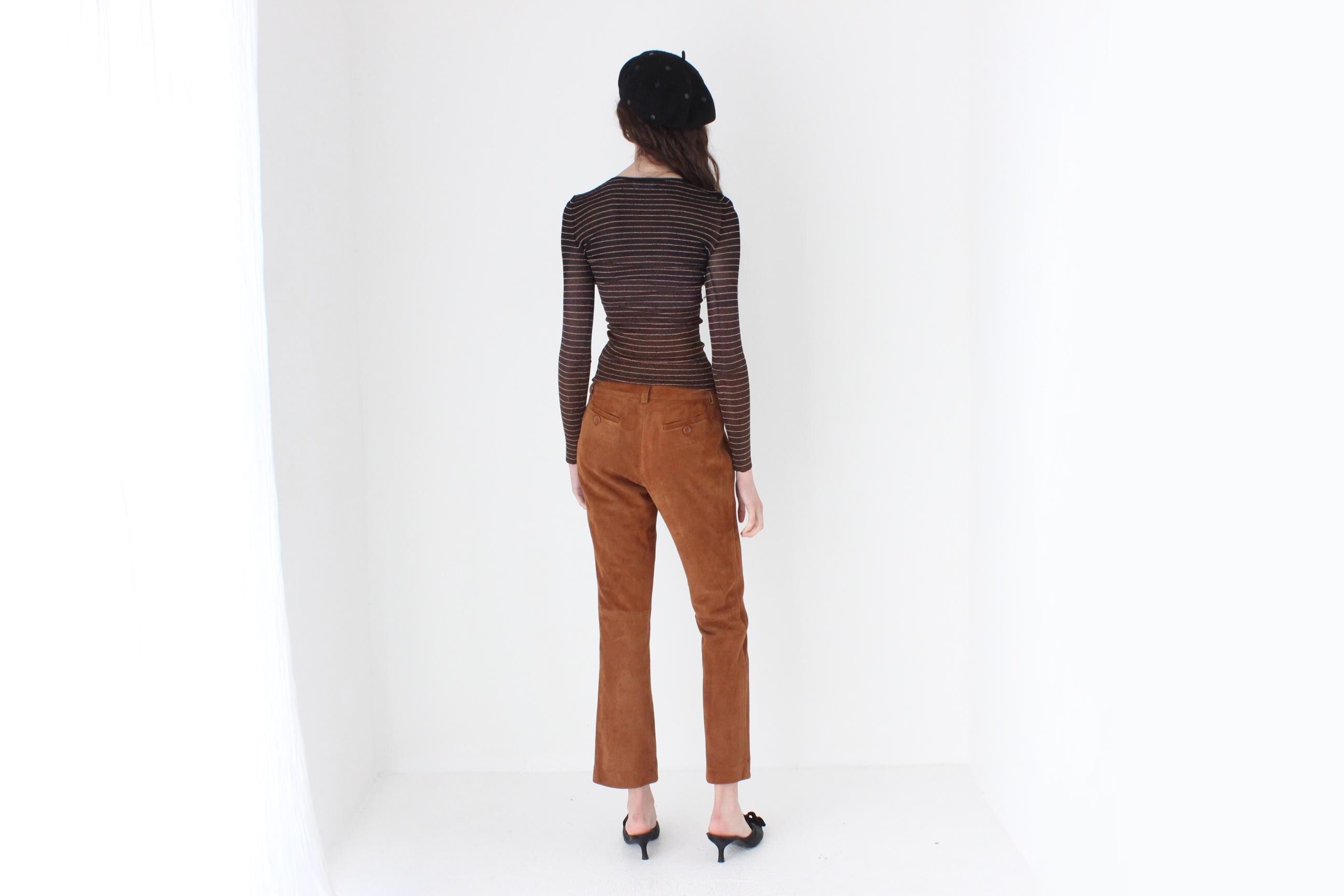 FRENCH COLLECTION 90s Sonia Rykiel Stretch Lurex Knit Top