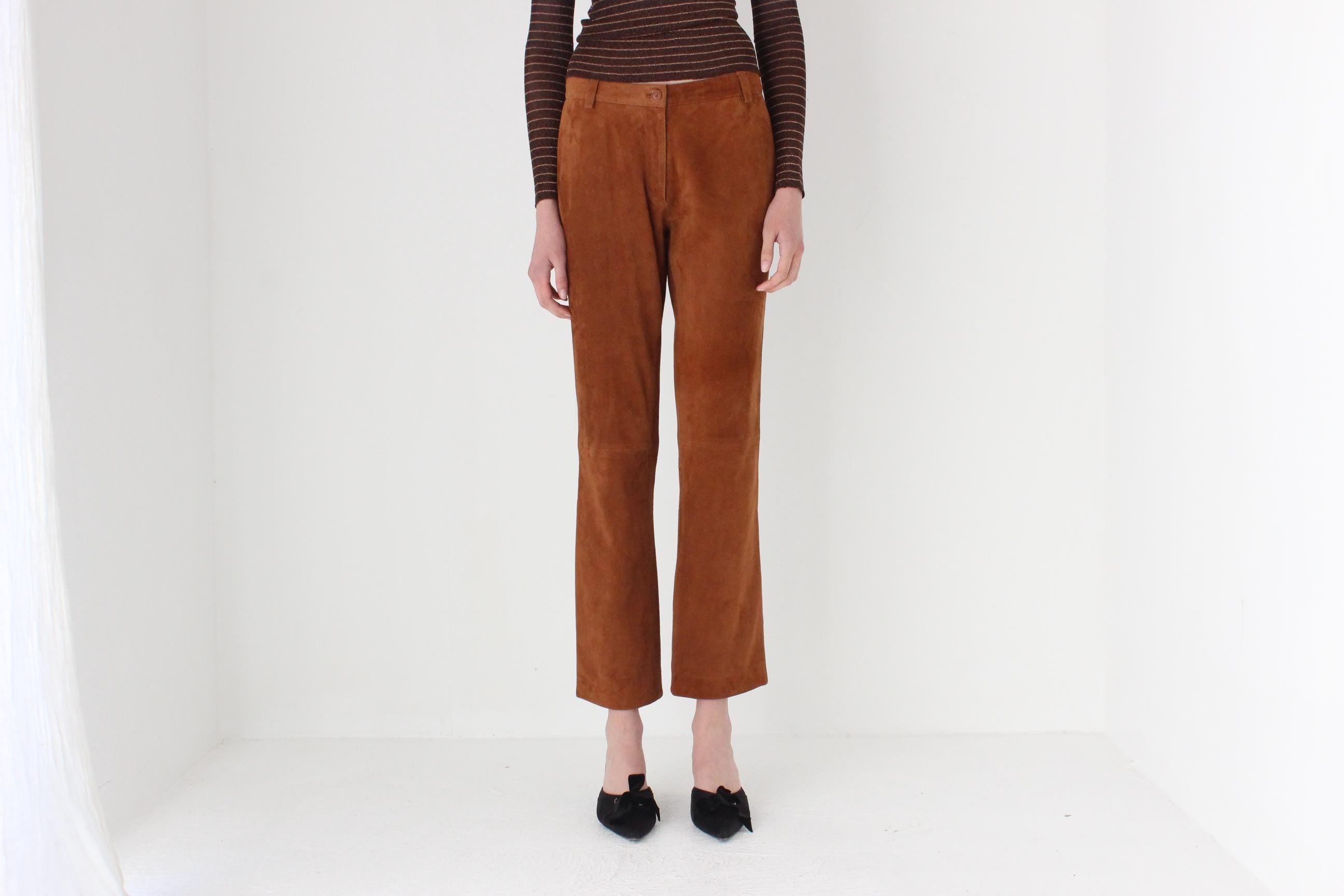 FRENCH COLLECTION 90s Moschino Genuine Suede Beatnik Trousers