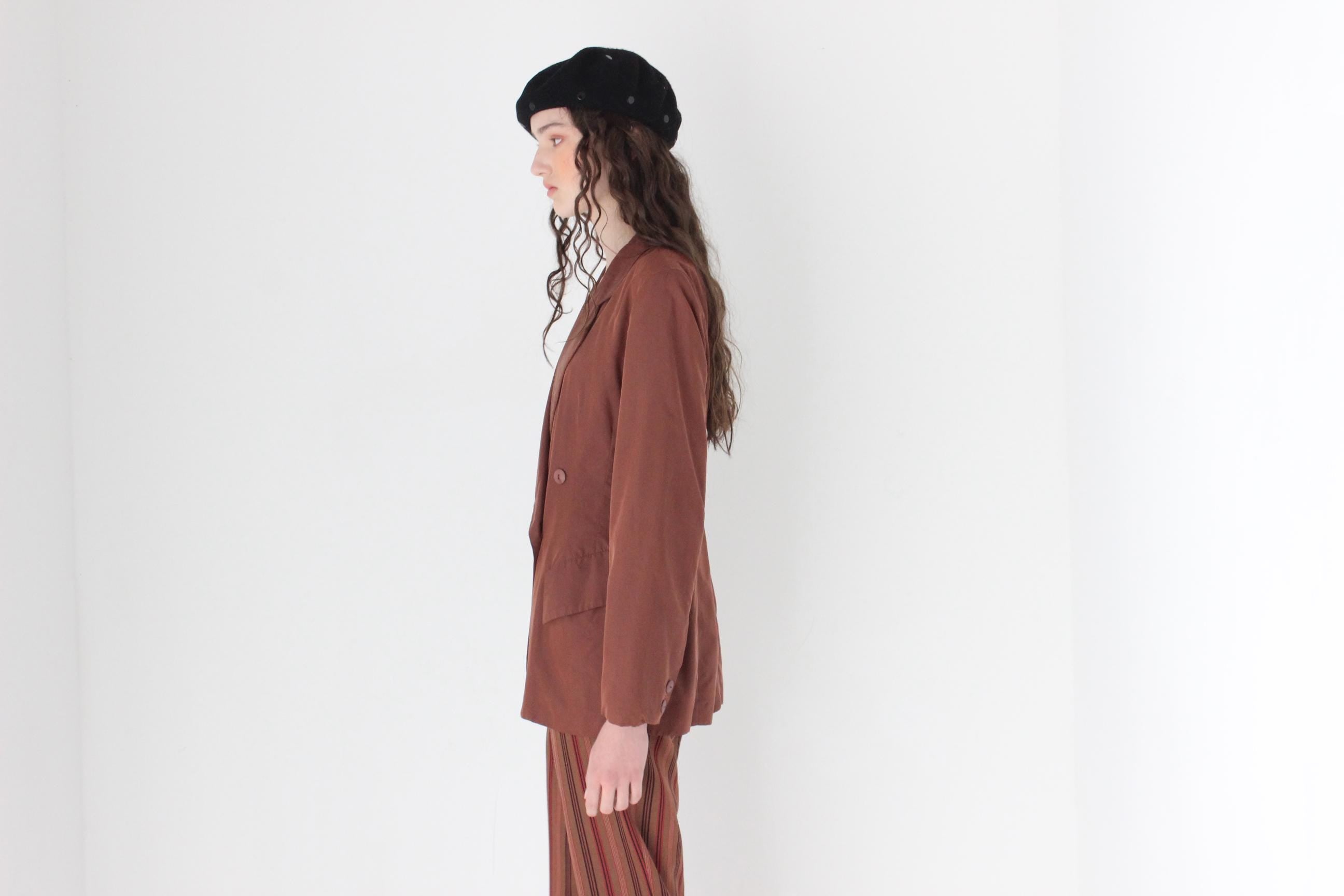 FRENCH COLLECTION 80s Mimsy Paris Chestnut Brown Suit Blazer