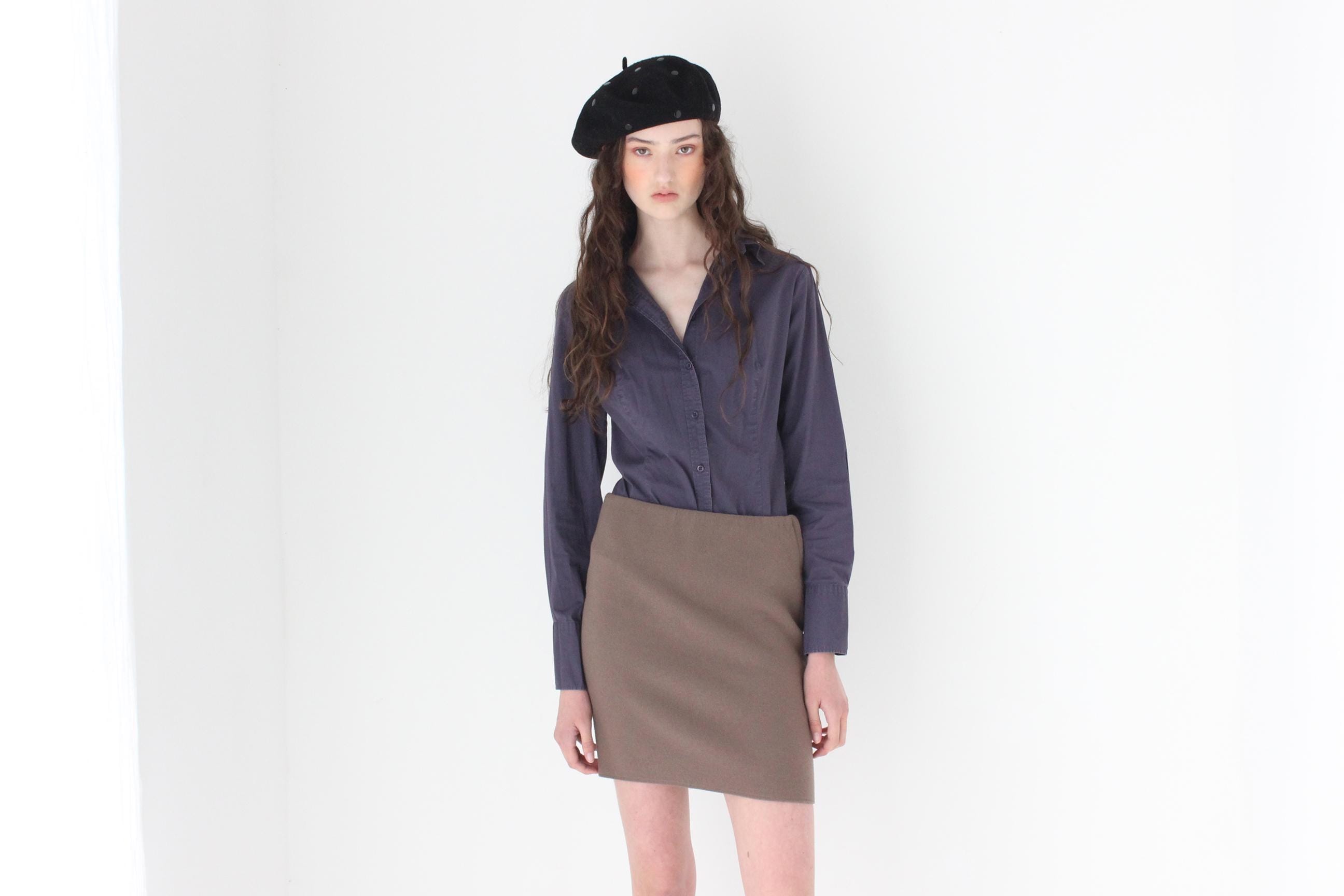 FRENCH COLLECTION 2000s Pure Wool Mini Skirt by Lanvin