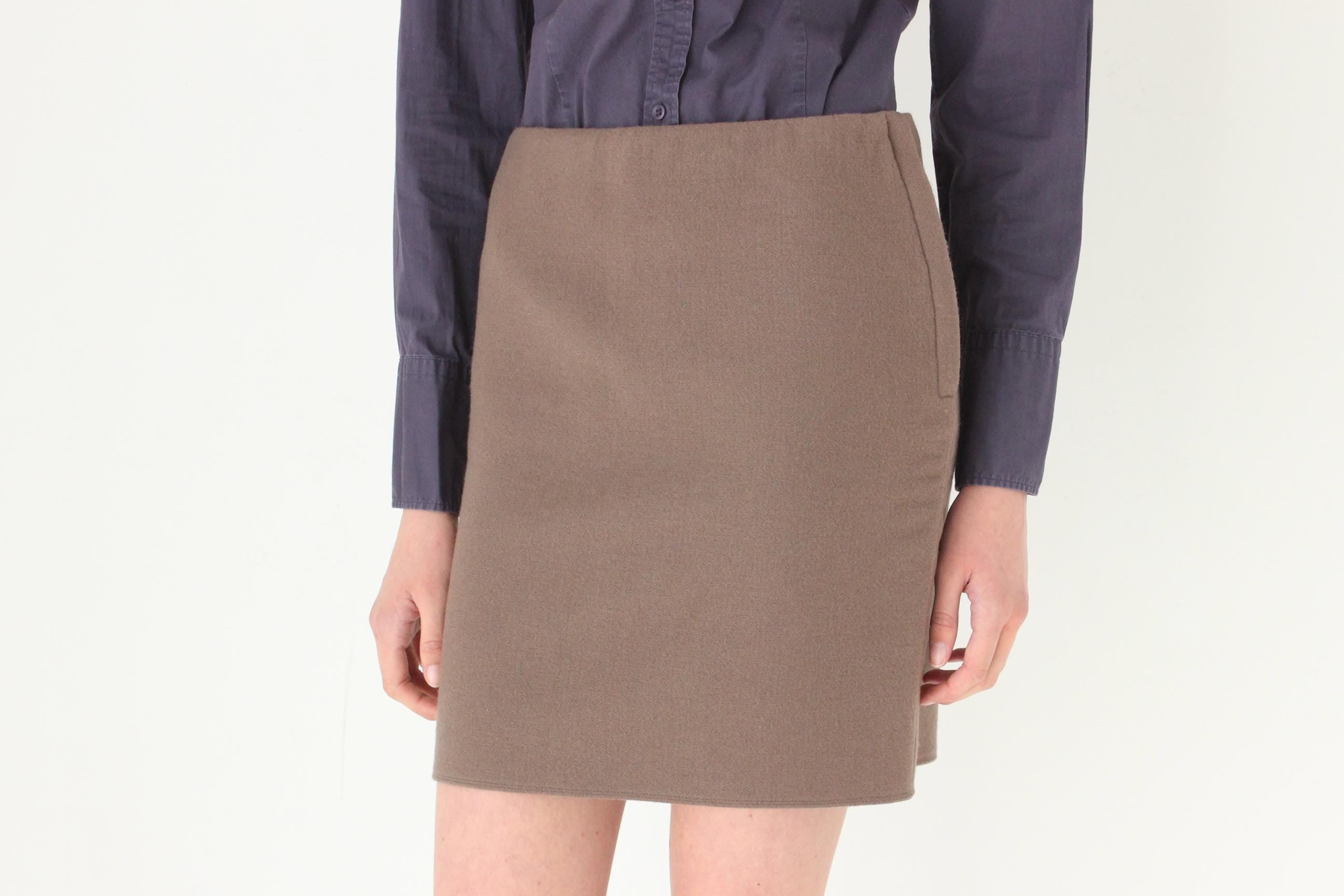 FRENCH COLLECTION 2000s Pure Wool Mini Skirt by Lanvin