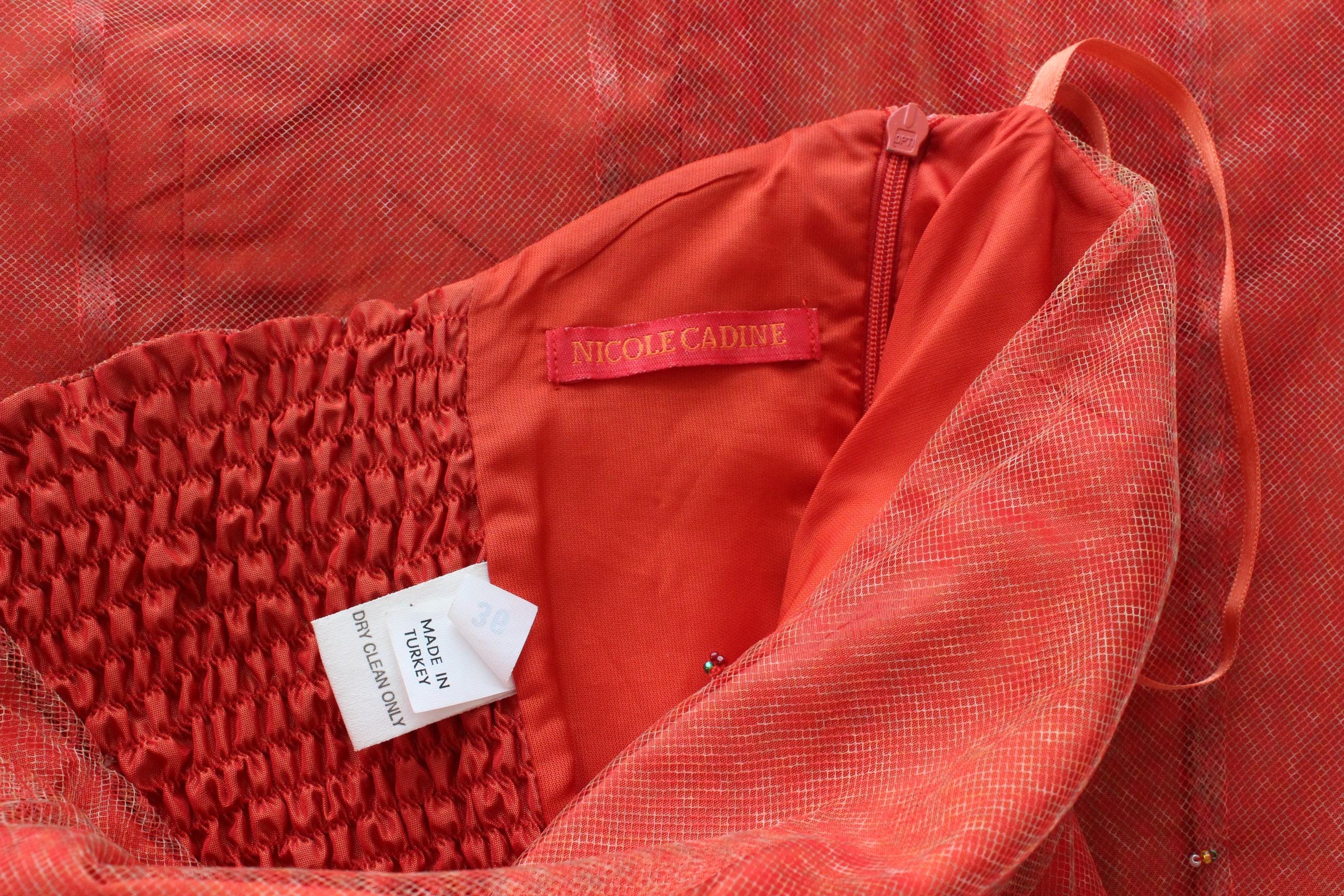 FRENCH COLLECTION 90s Tulle Mesh & Taffeta Strapless Carrie Cocktail Dress