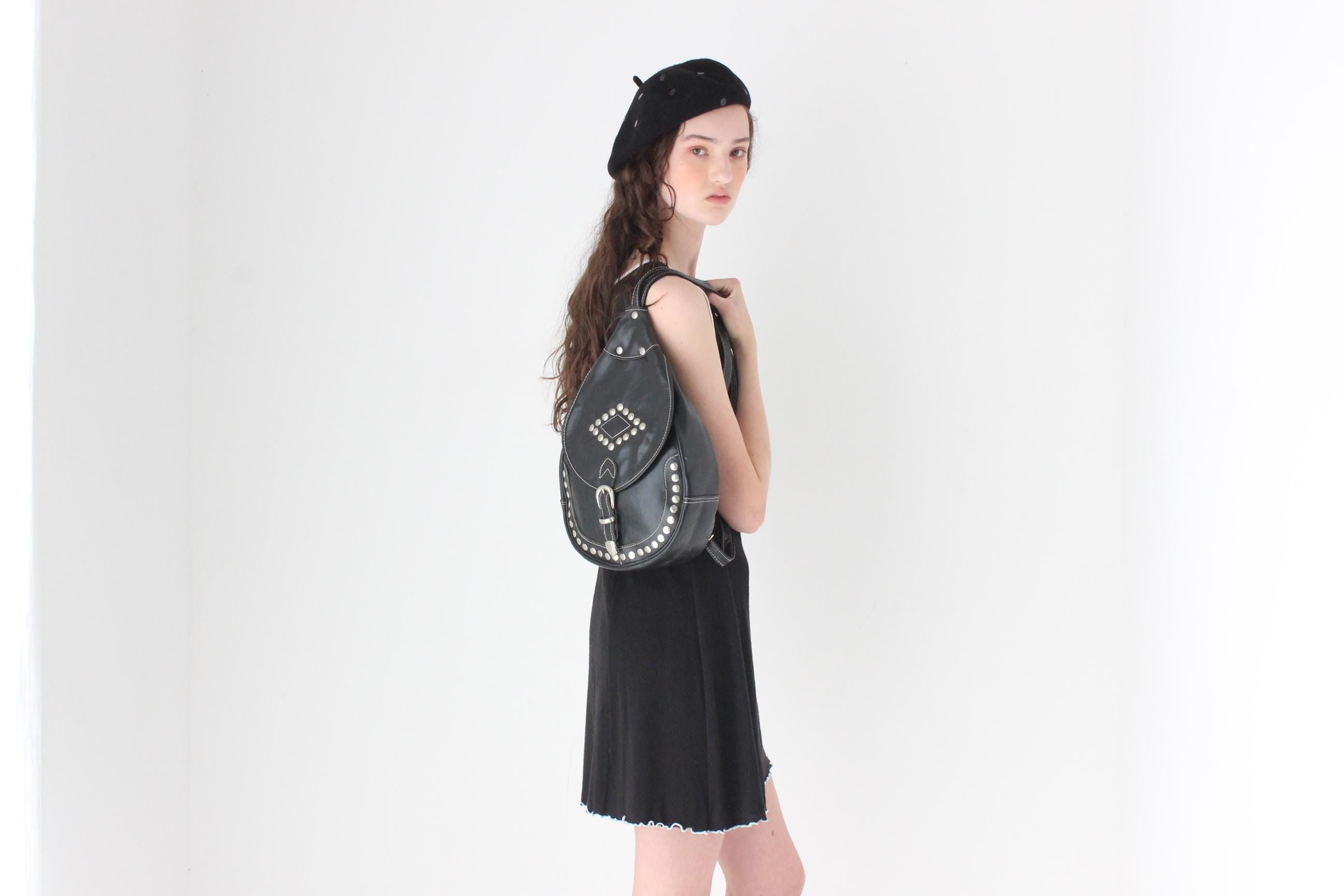 FRENCH COLLECTION 90s Studded Backpack