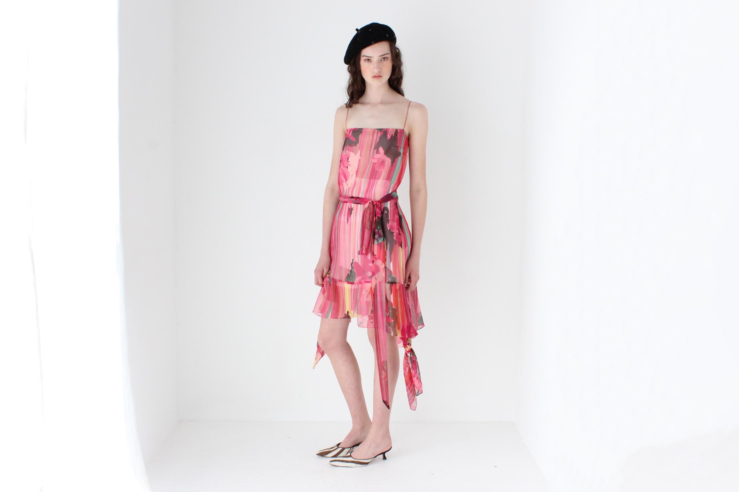 FRENCH COLLECTION Y2K Christian Lacroix Bazar Vintage Layered Asymmetric Cocktail Dress