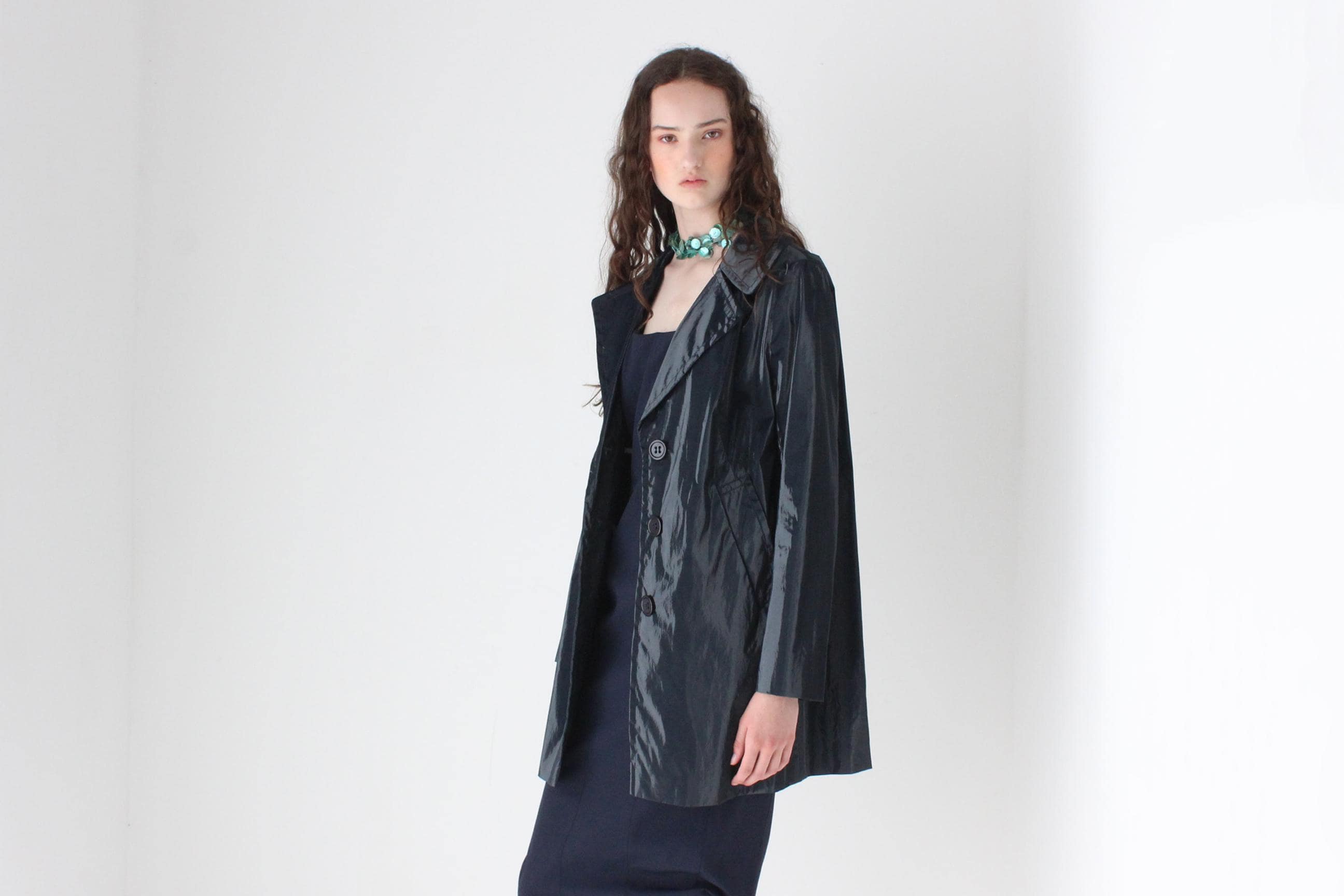 FRENCH COLLECTION 2000s Sonia Bogner Vinyl Coat