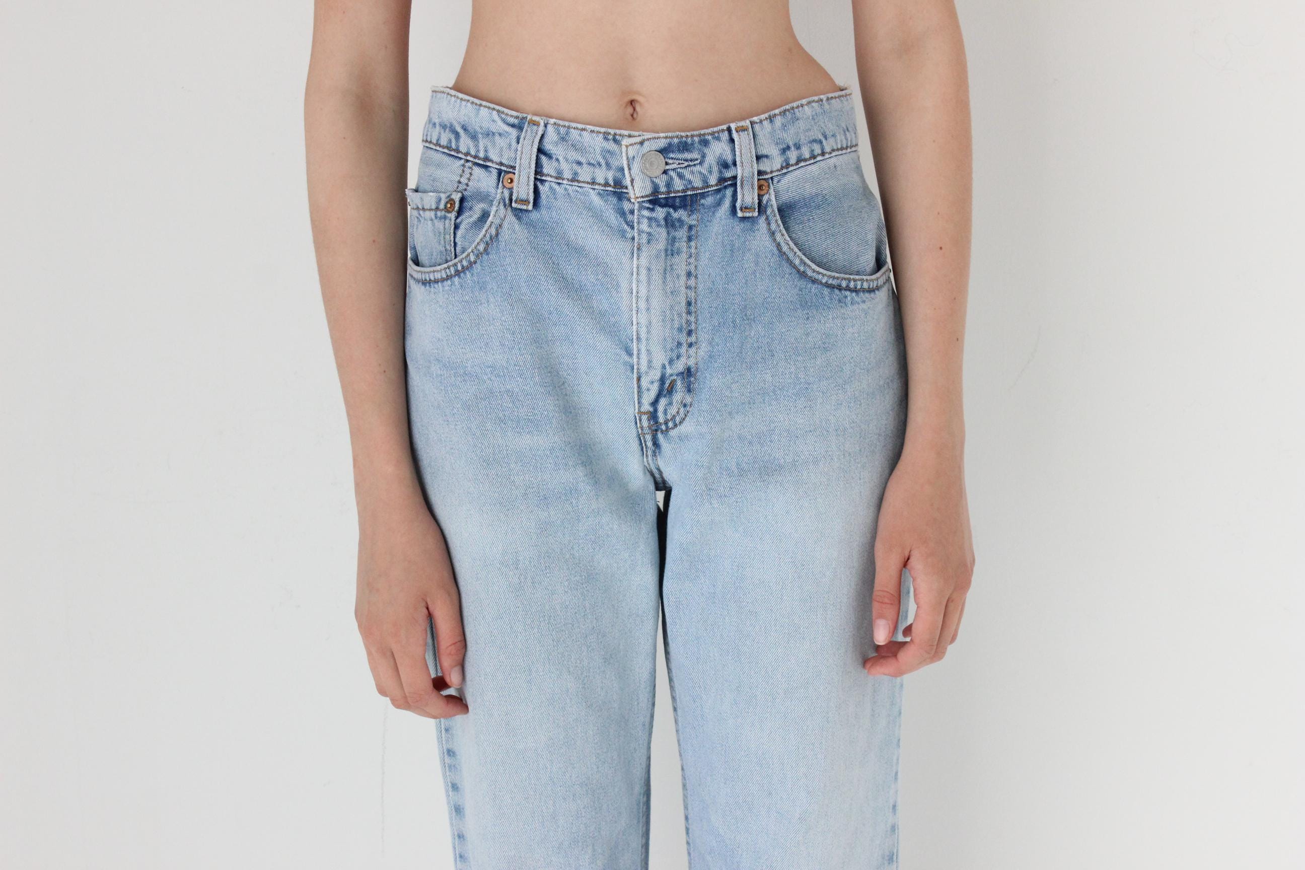 FRENCH COLLECTION 90s LEVIS 504 Light Wash Denim Jeans