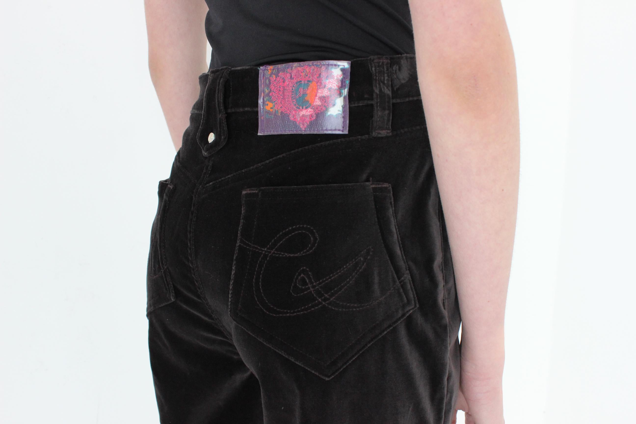 FRENCH COLLECTION 90s Christian Lacroix Velvet Jeans