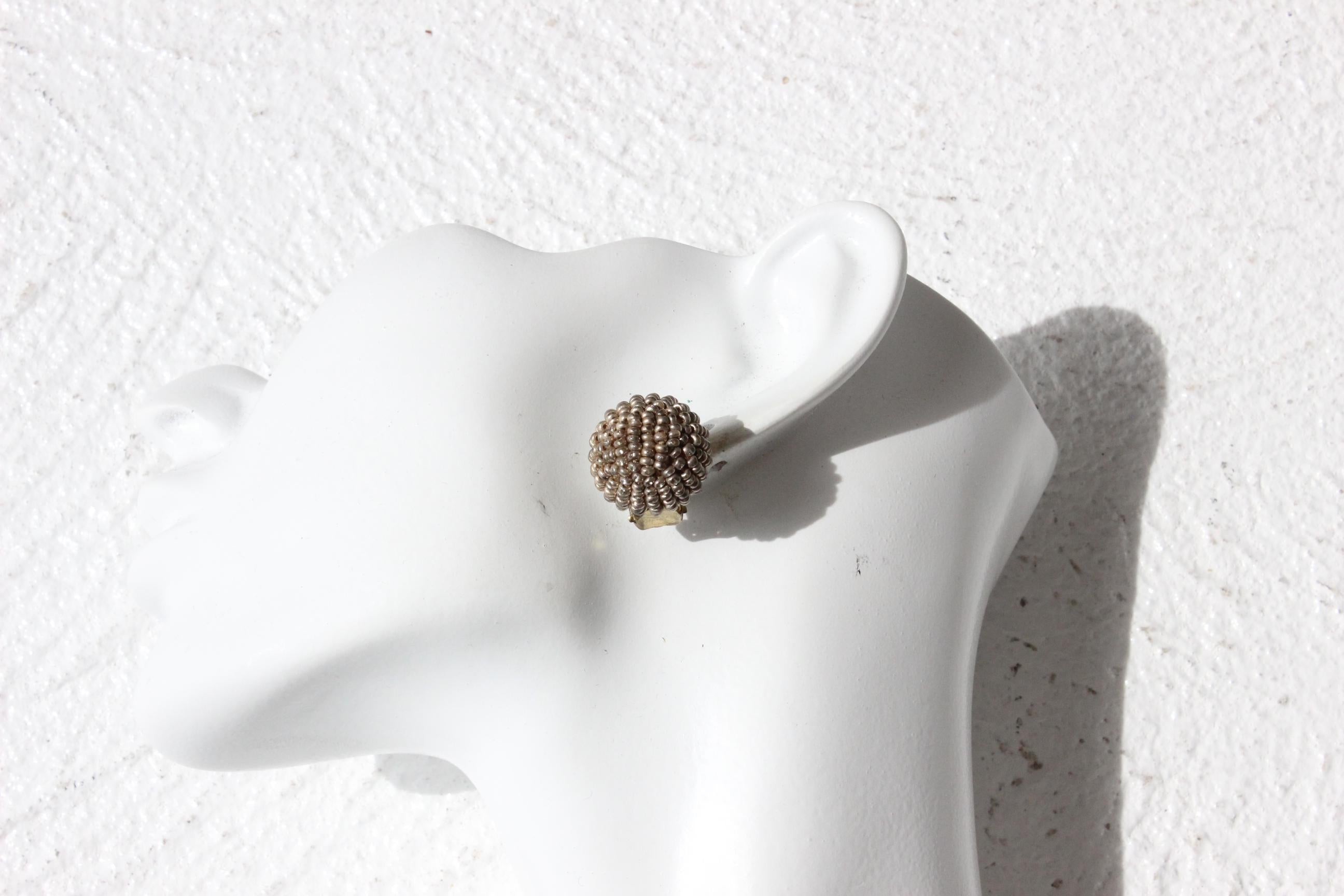 80s Dainty Beaded Clip Ons