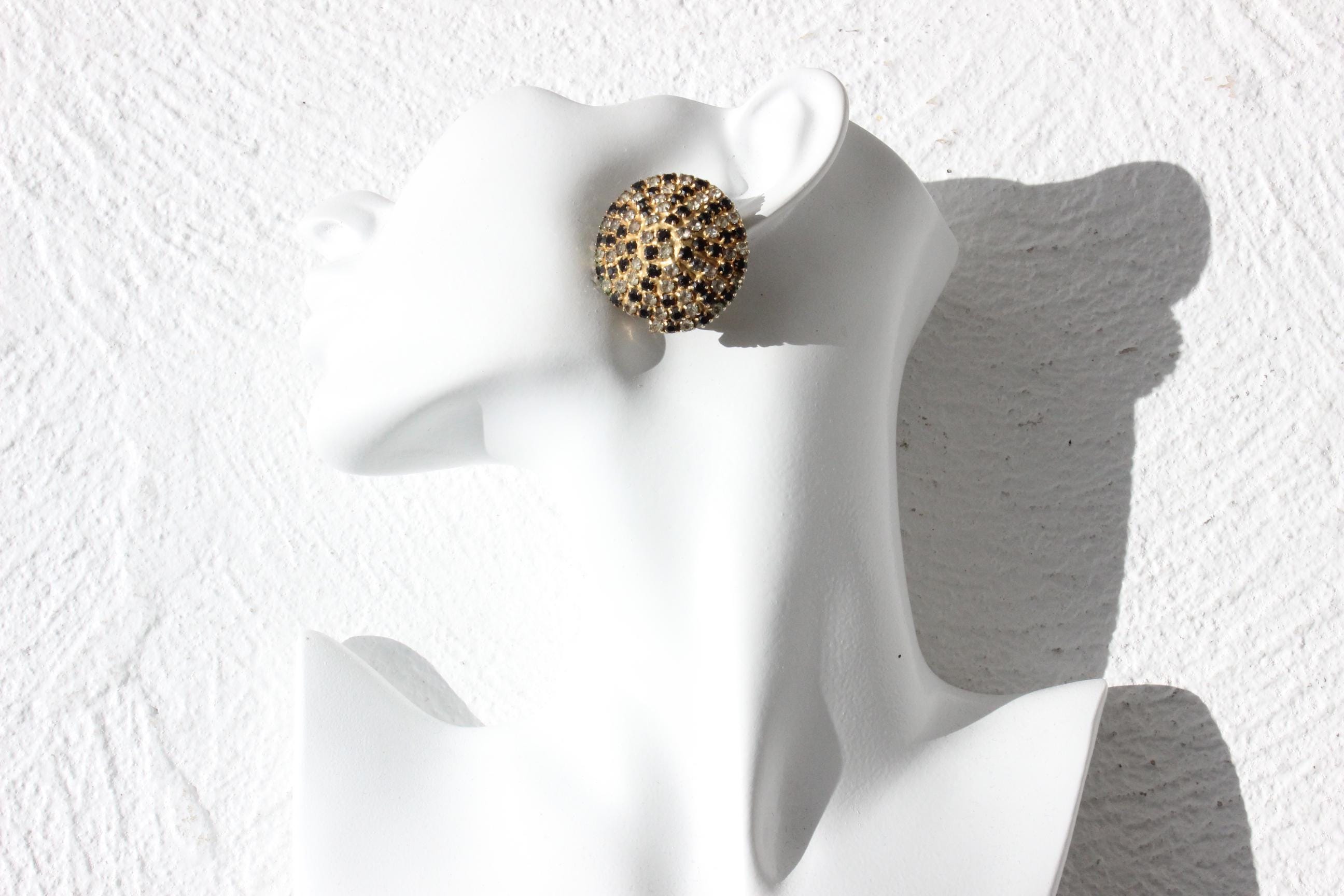 80s Glam Rhinestone Clip Ons