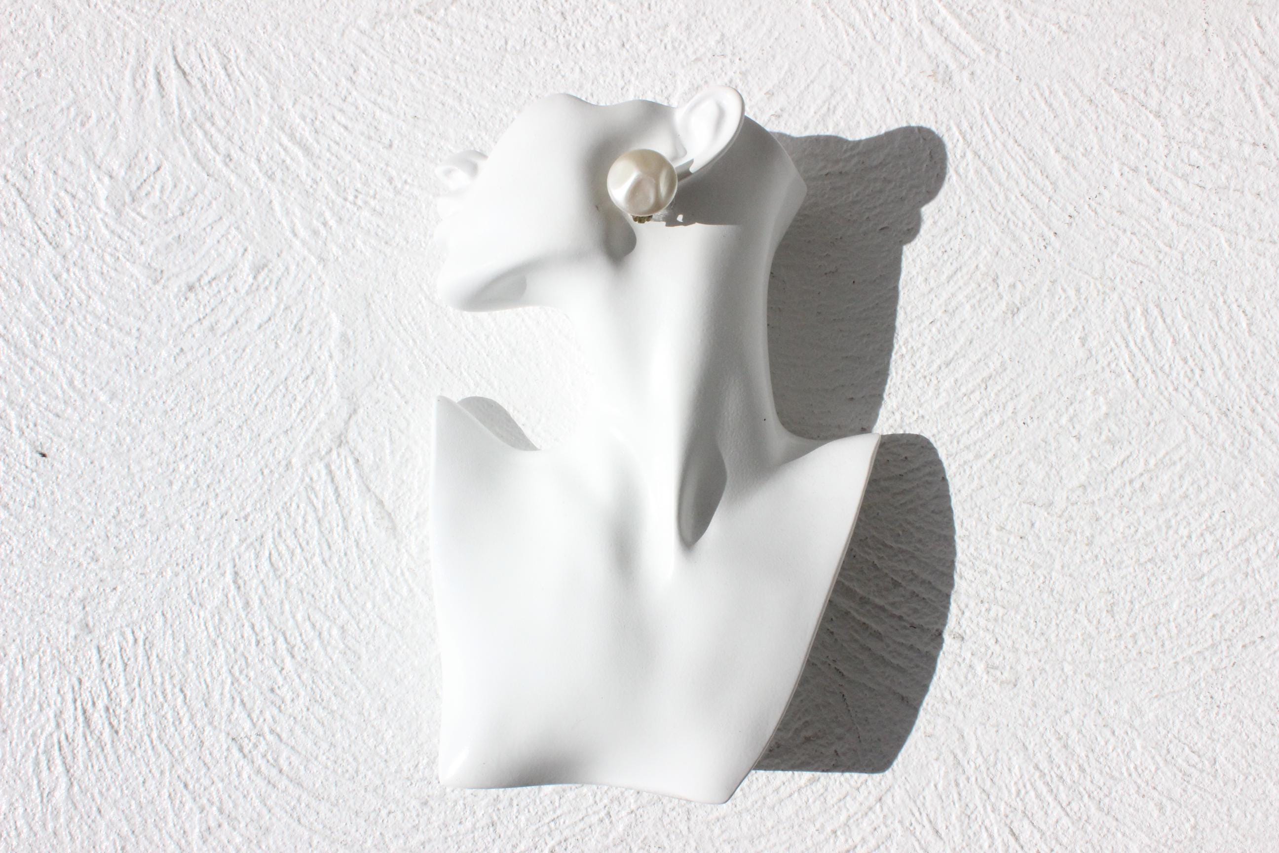 80s Pearlescent Ivory Clip Ons