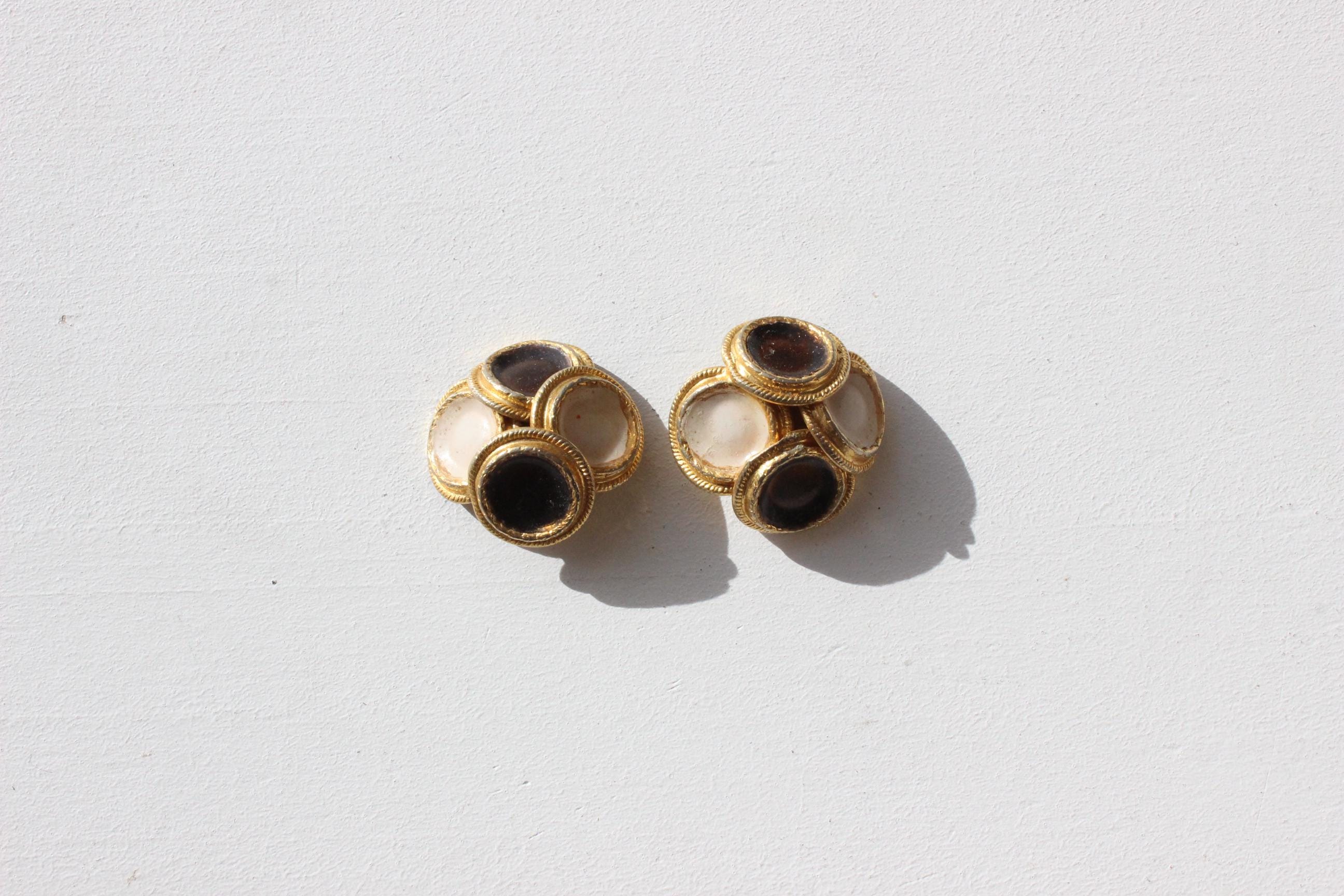 FRENCH COLLECTION 80s Baroque Clip On Earrings