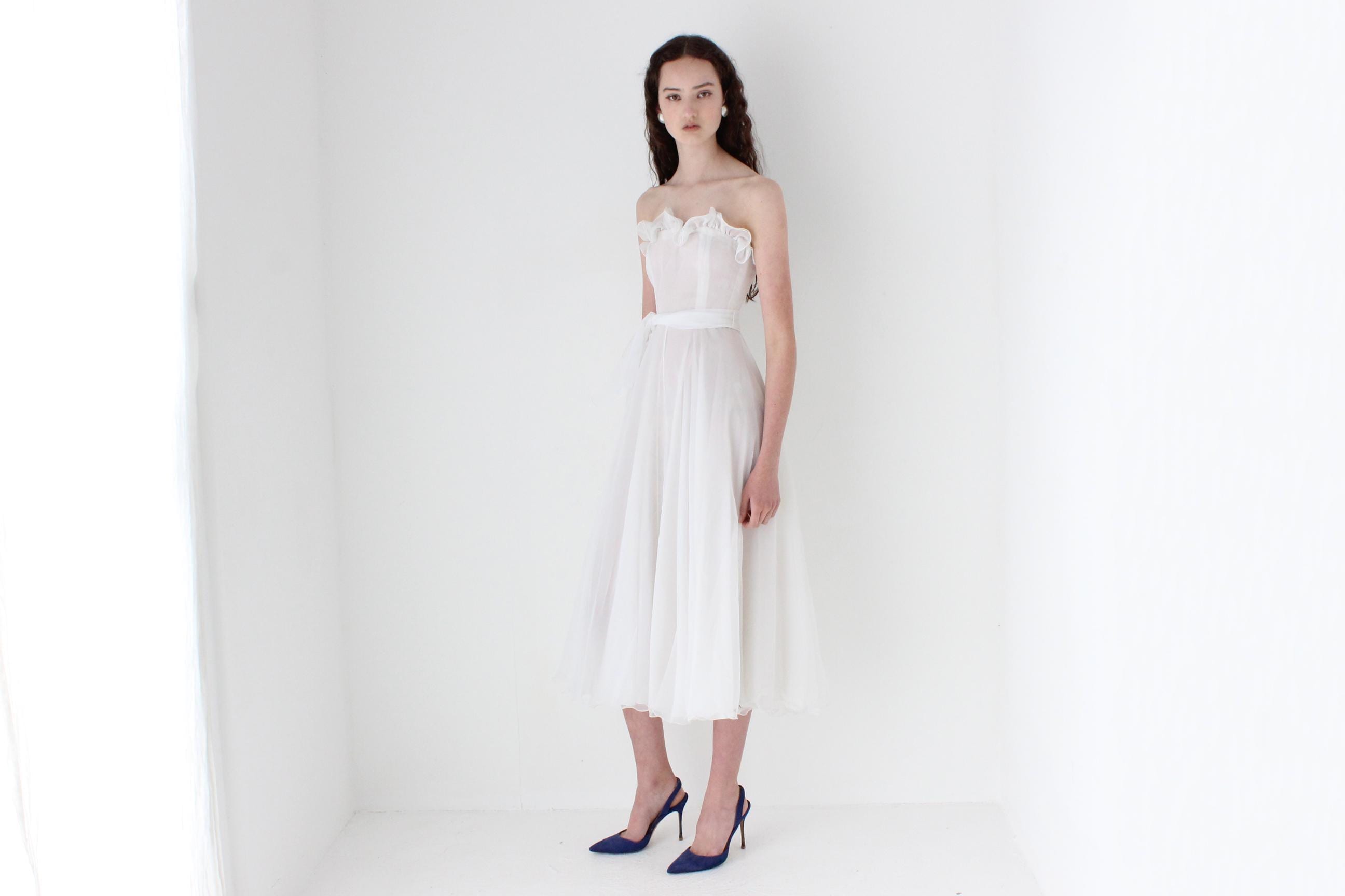 Historic 80s Merivale Hemmes Ruffle Dress & Bolero Set