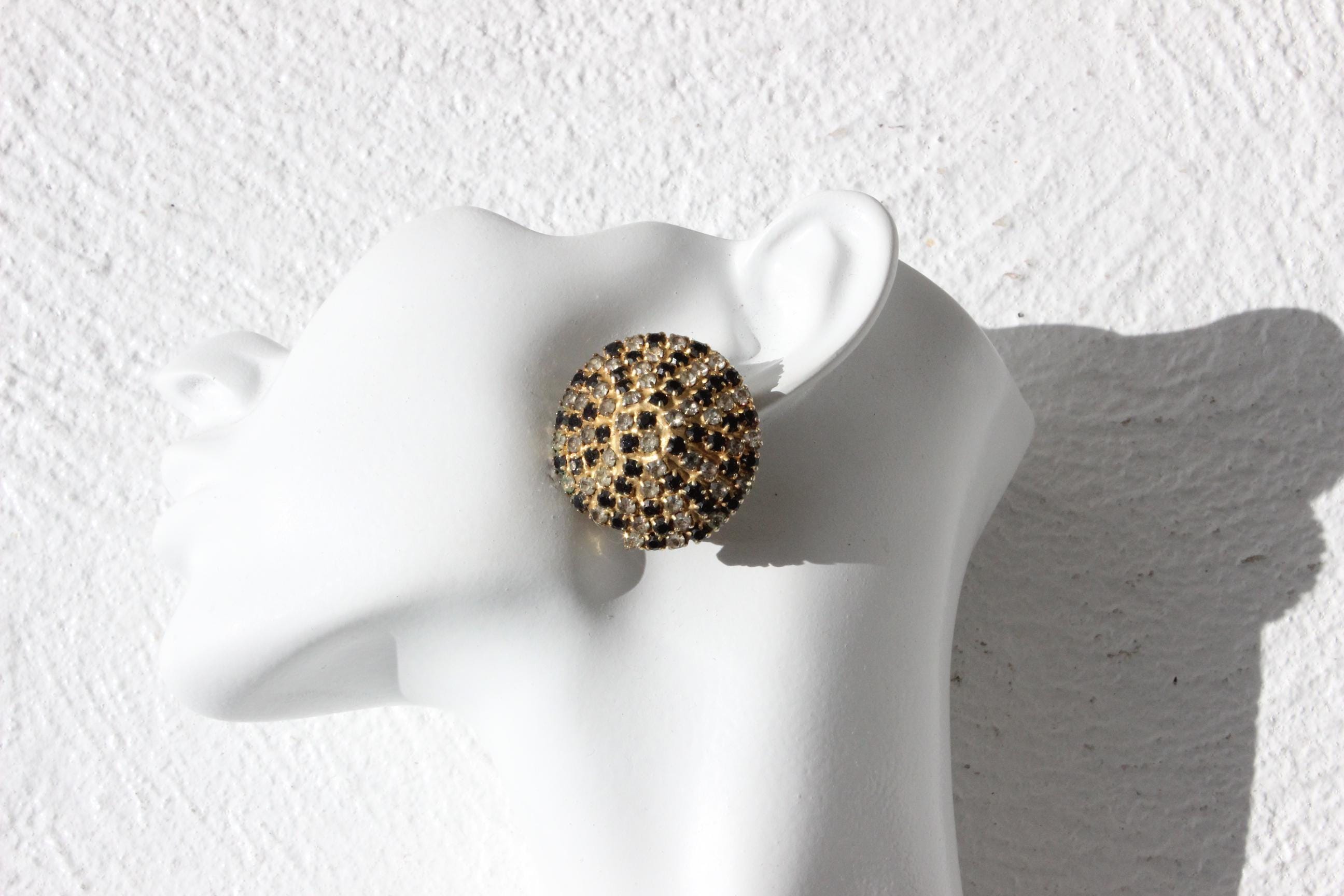 80s Glam Rhinestone Clip Ons