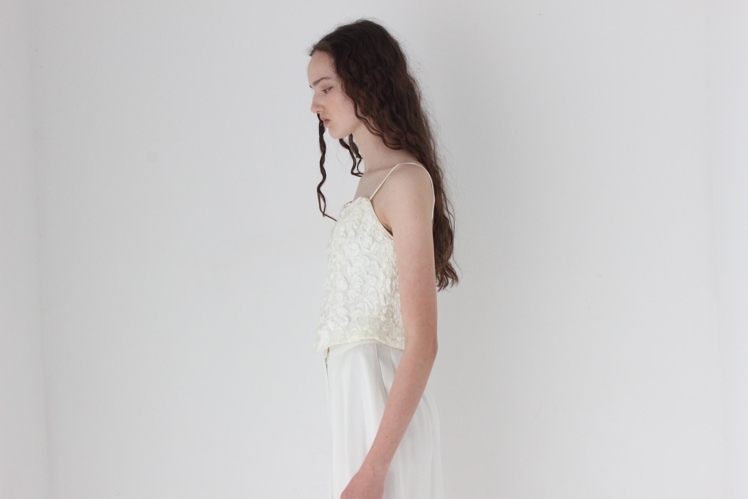 80s 3D Embroidered Corset