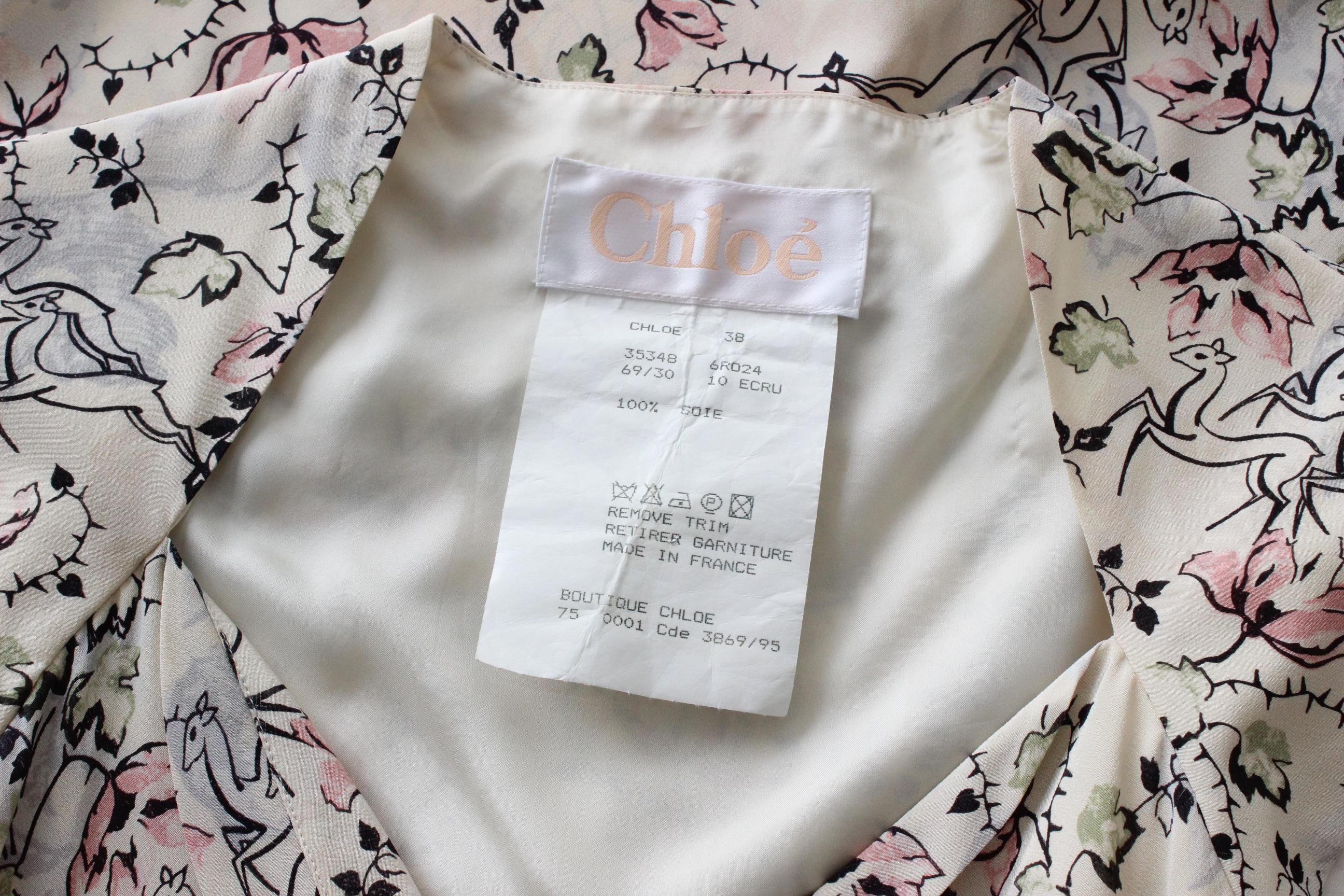 1995 Archival Chloé by Karl Lagerfeld Bias Cut Silk Tea Dress