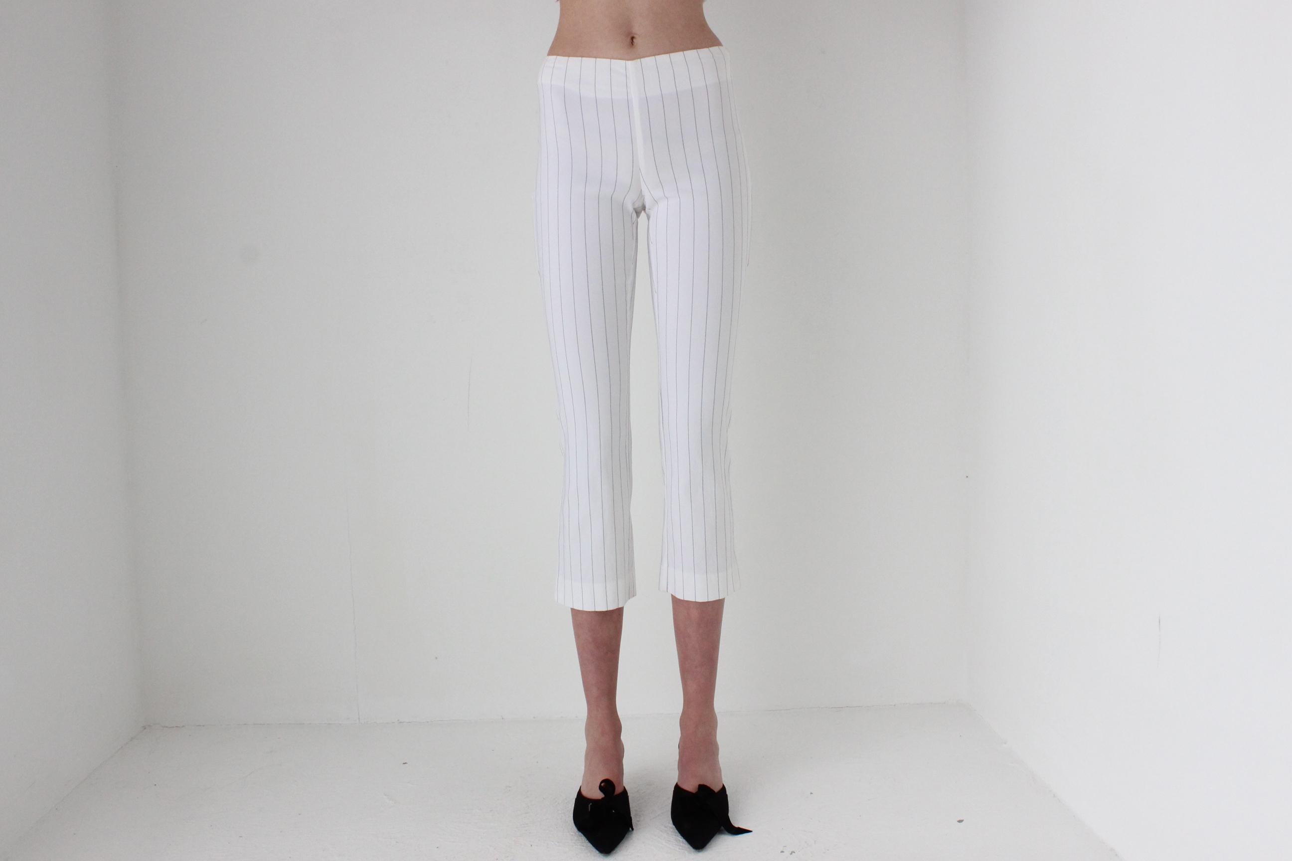 Y2K Pinstripe Capri Suit