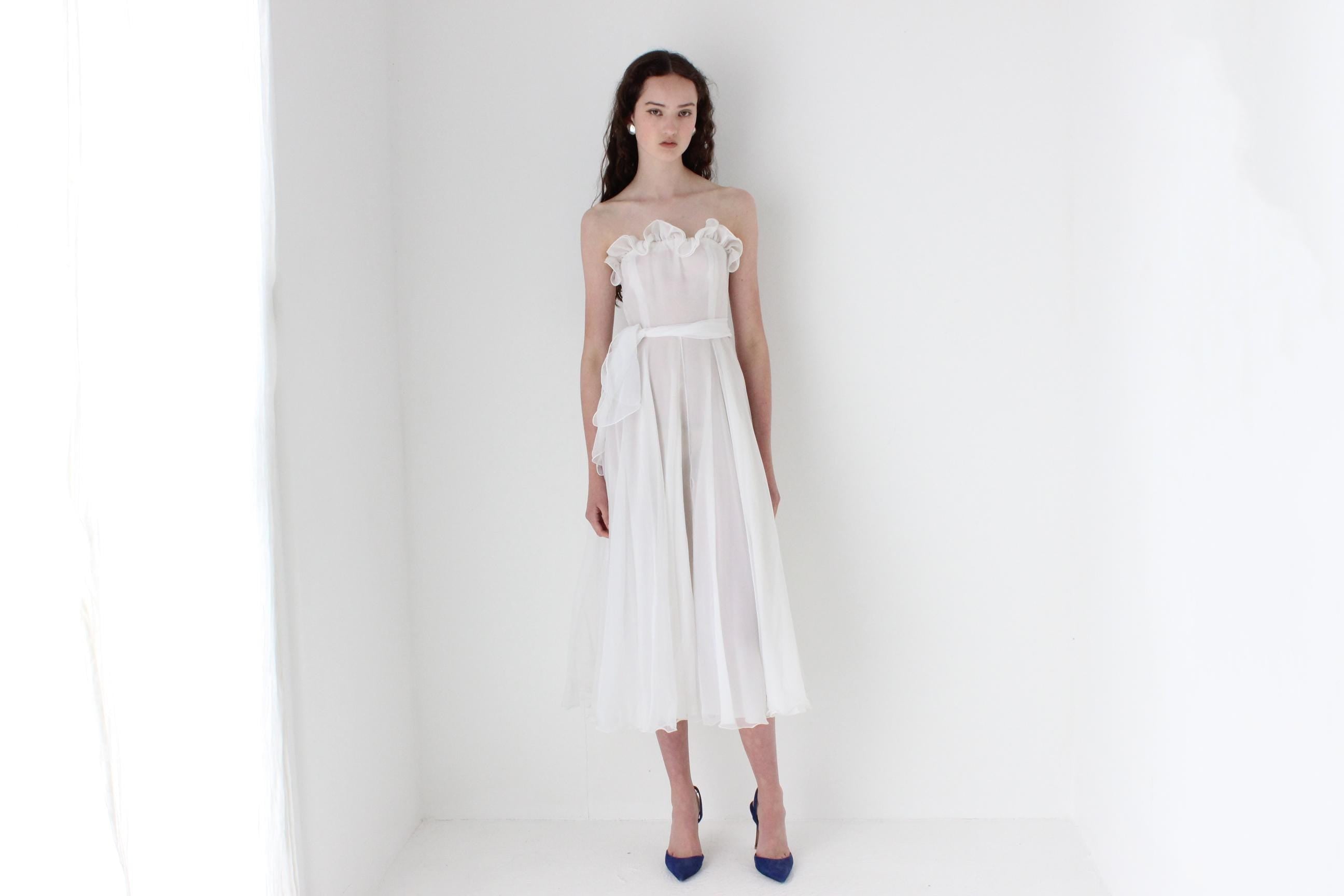 Historic 80s Merivale Hemmes Ruffle Dress & Bolero Set