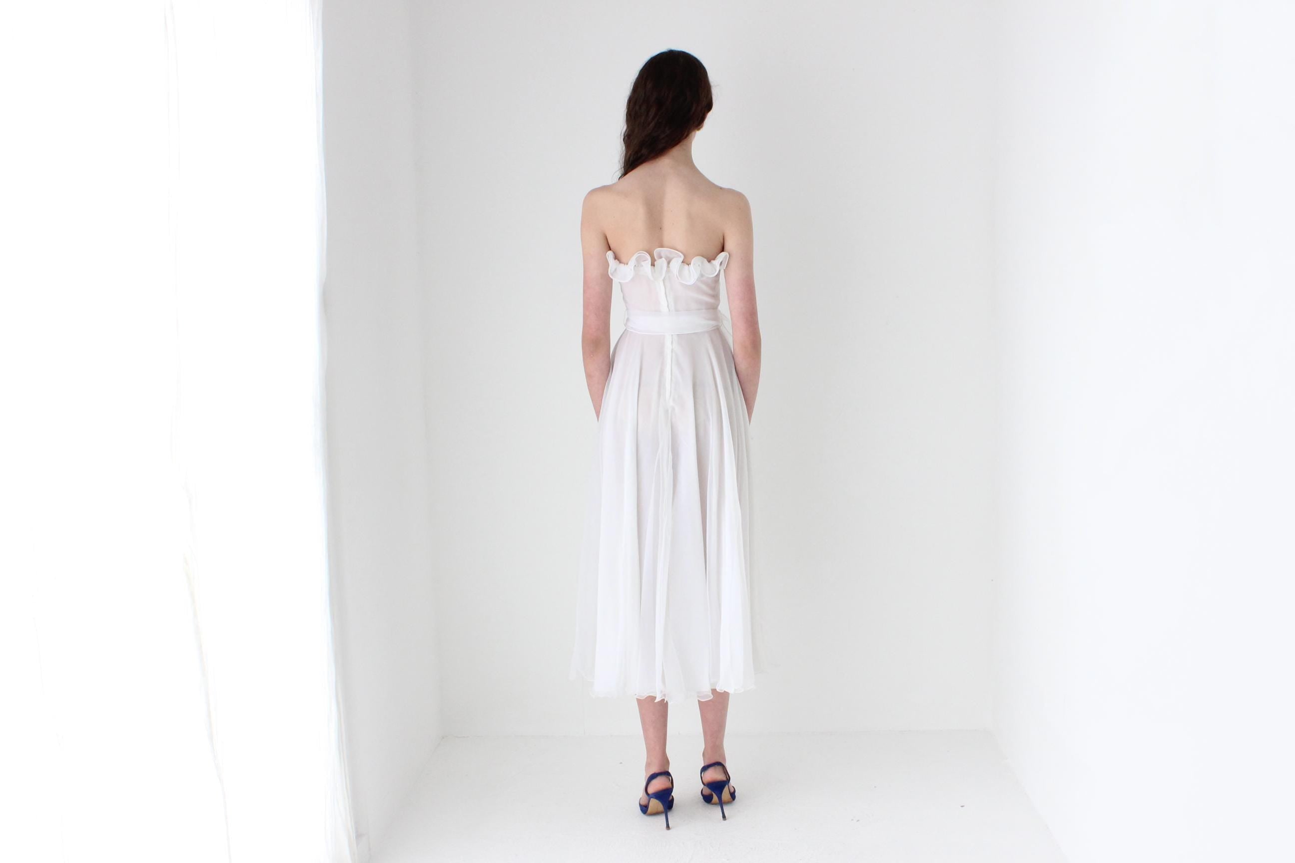 Historic 80s Merivale Hemmes Ruffle Dress & Bolero Set