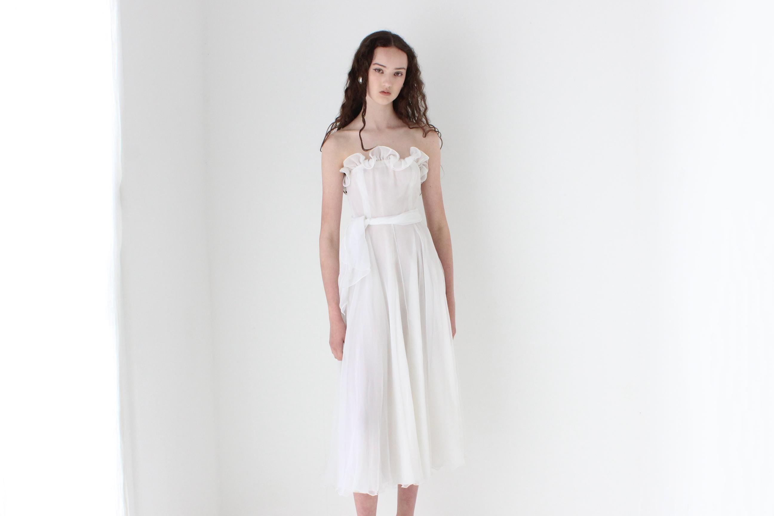 Historic 80s Merivale Hemmes Ruffle Dress & Bolero Set