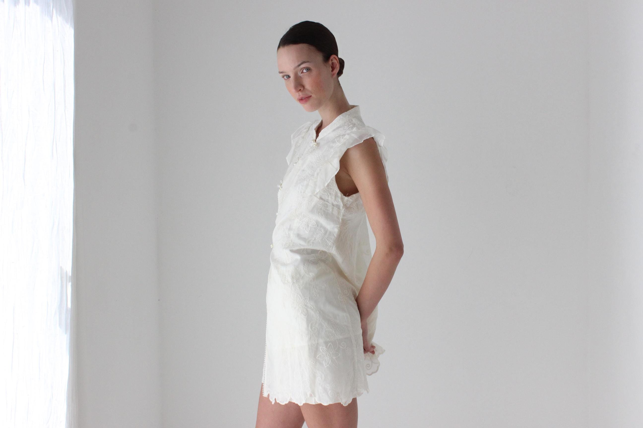 Cotton Lace Pyjama 'Getting Ready' Set