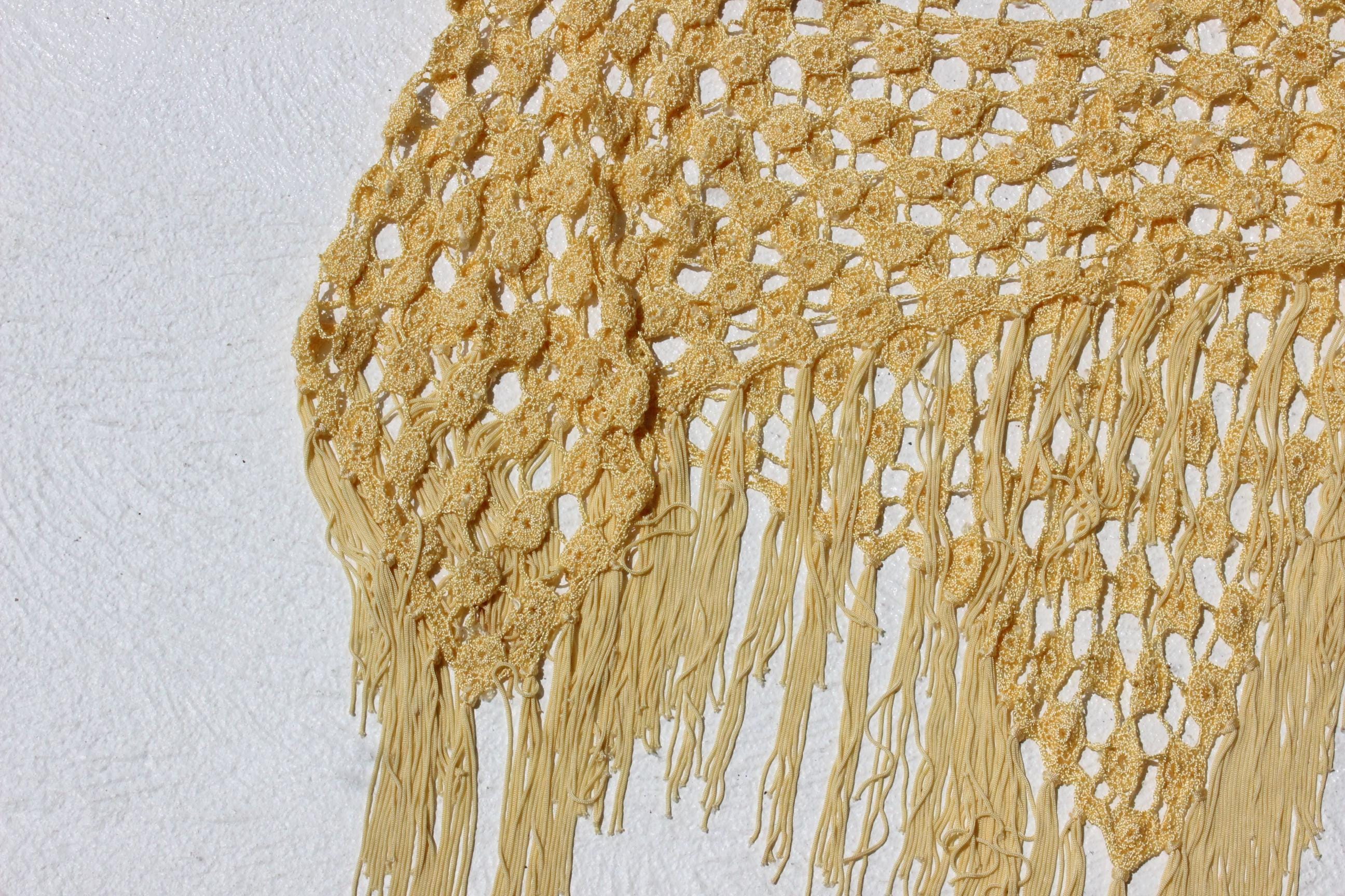 FRENCH COLLECTION Y2K Crochet & Fringe Skirt or Layering Piece