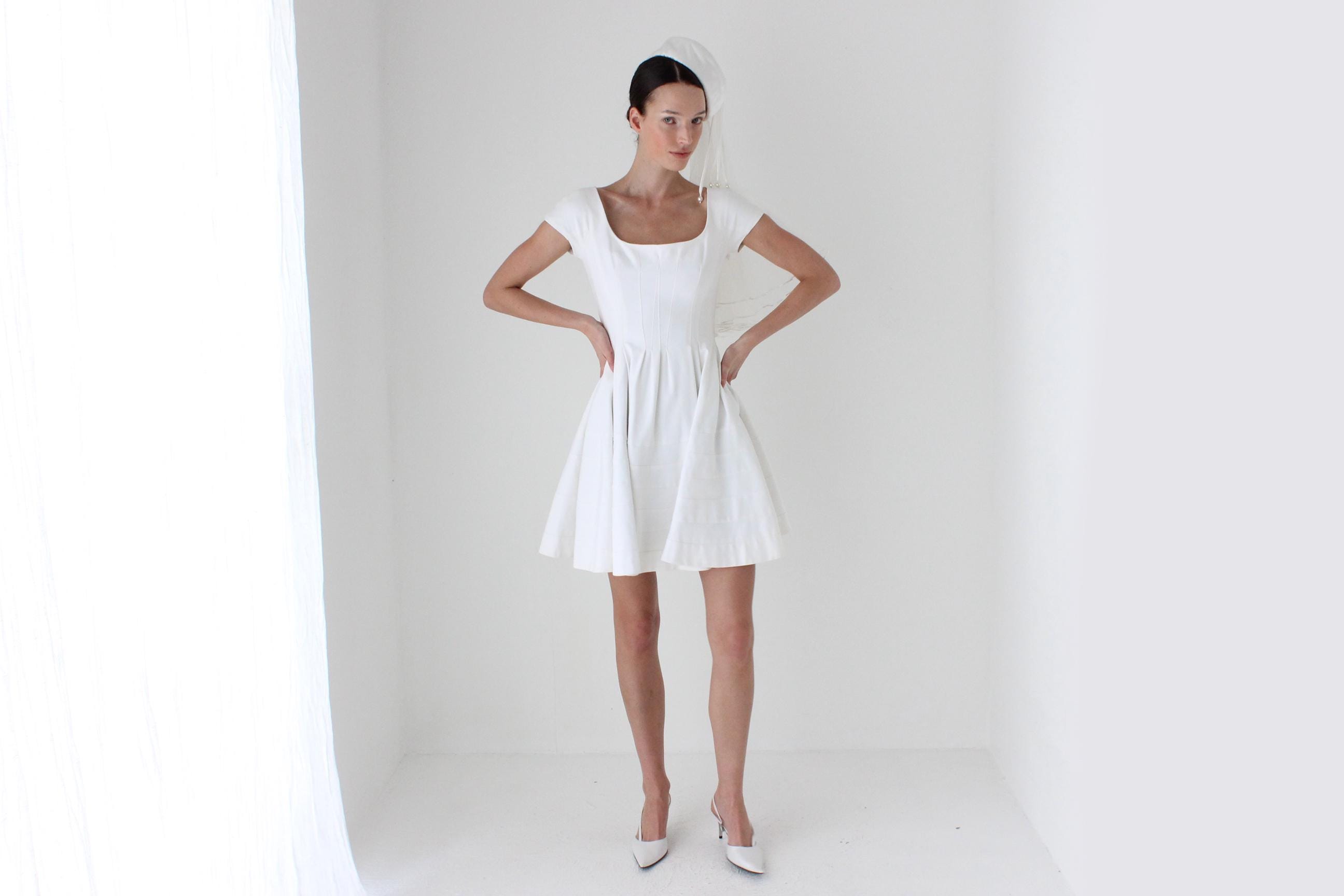 2000s Zac Posen Romantic Scoop Neck Mini